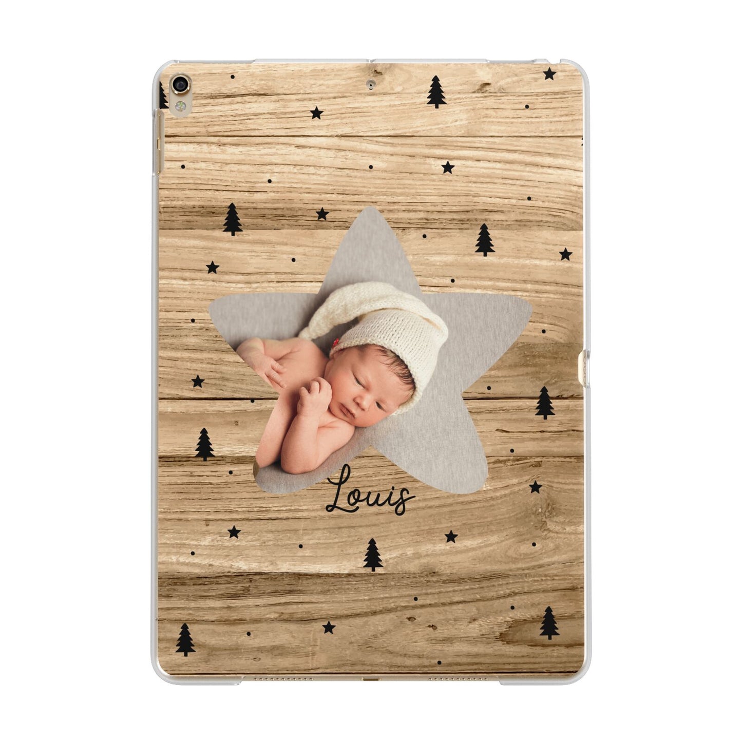 Baby Photo Upload Apple iPad Gold Case