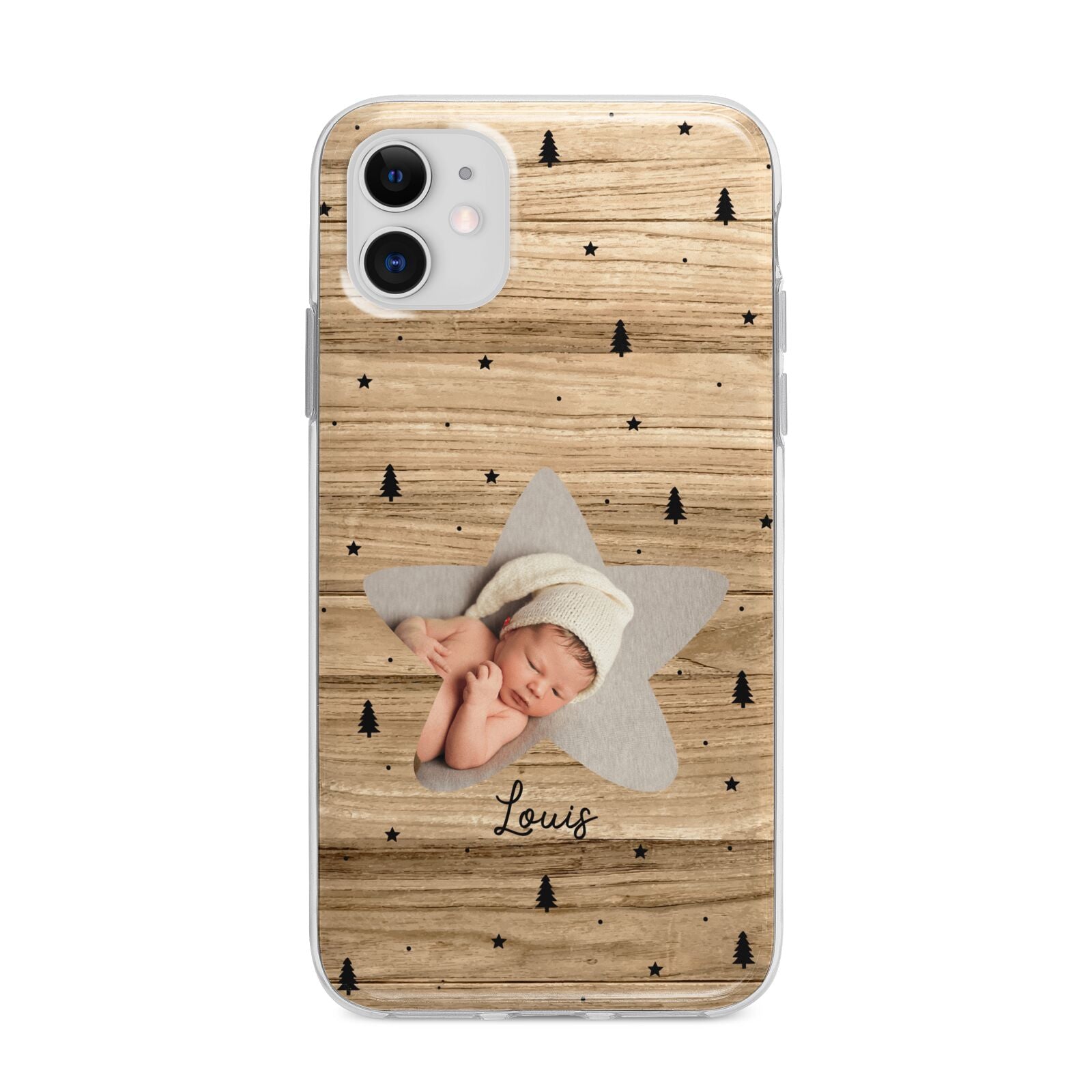 Baby Photo Upload Apple iPhone 11 in White with Bumper Case