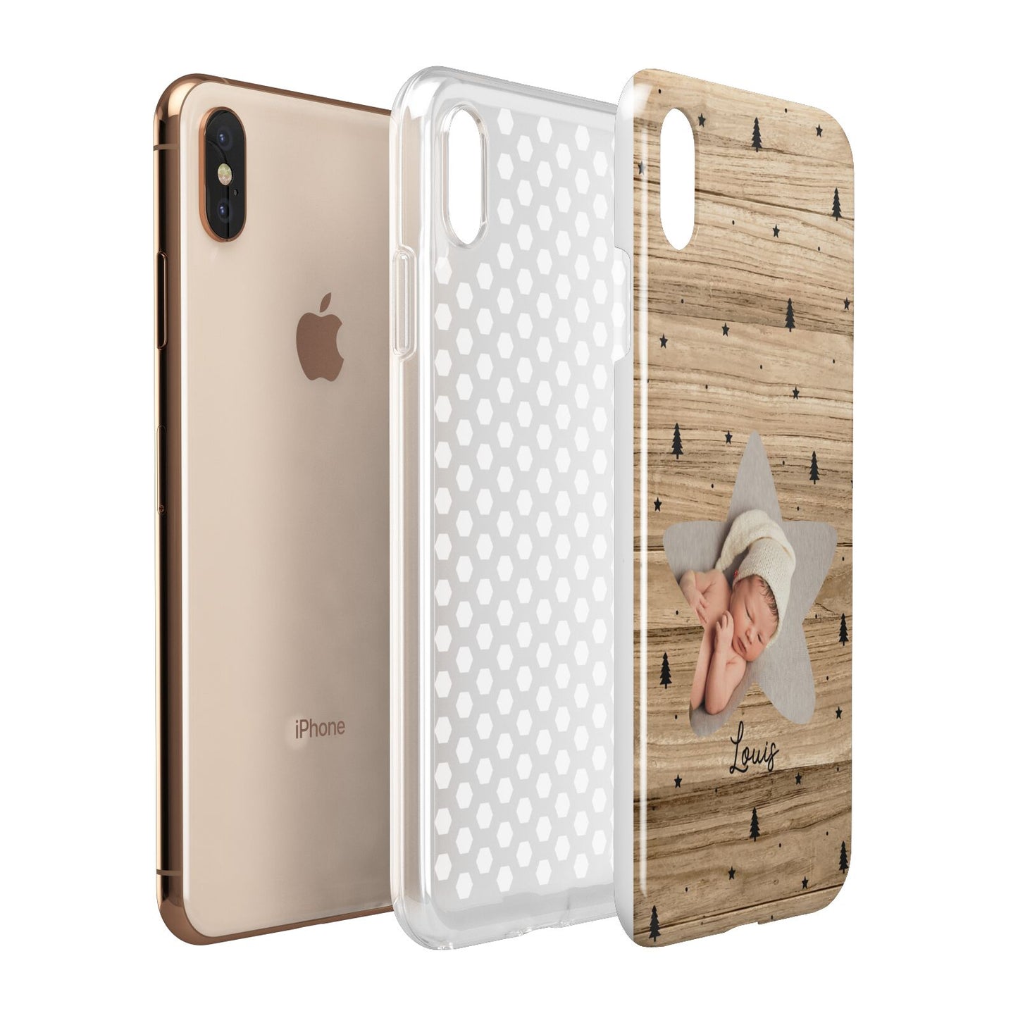 Baby Photo Upload Apple iPhone Xs Max 3D Tough Case Expanded View