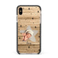 Baby Photo Upload Apple iPhone Xs Max Impact Case Black Edge on Gold Phone