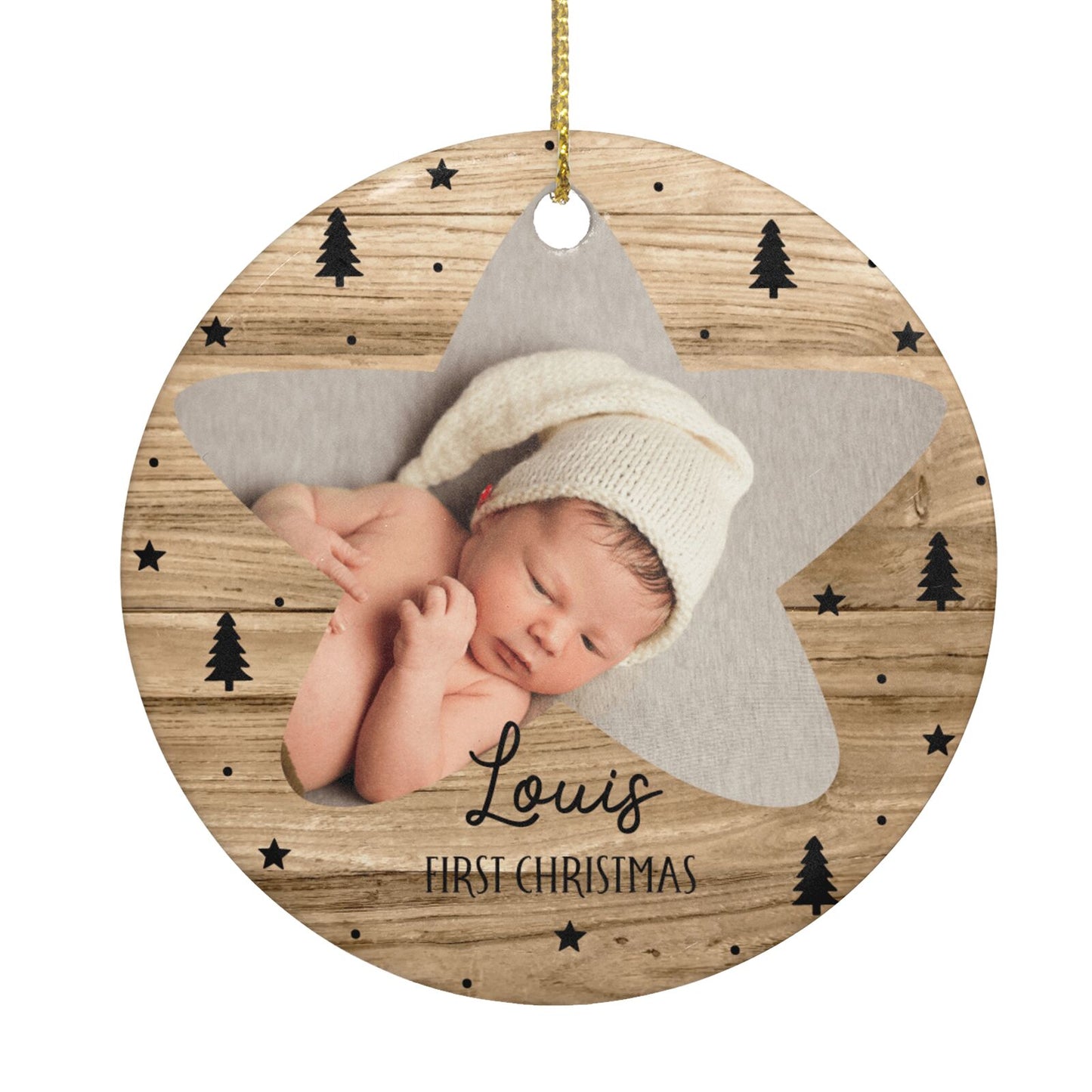 Baby Photo Upload Circle Decoration