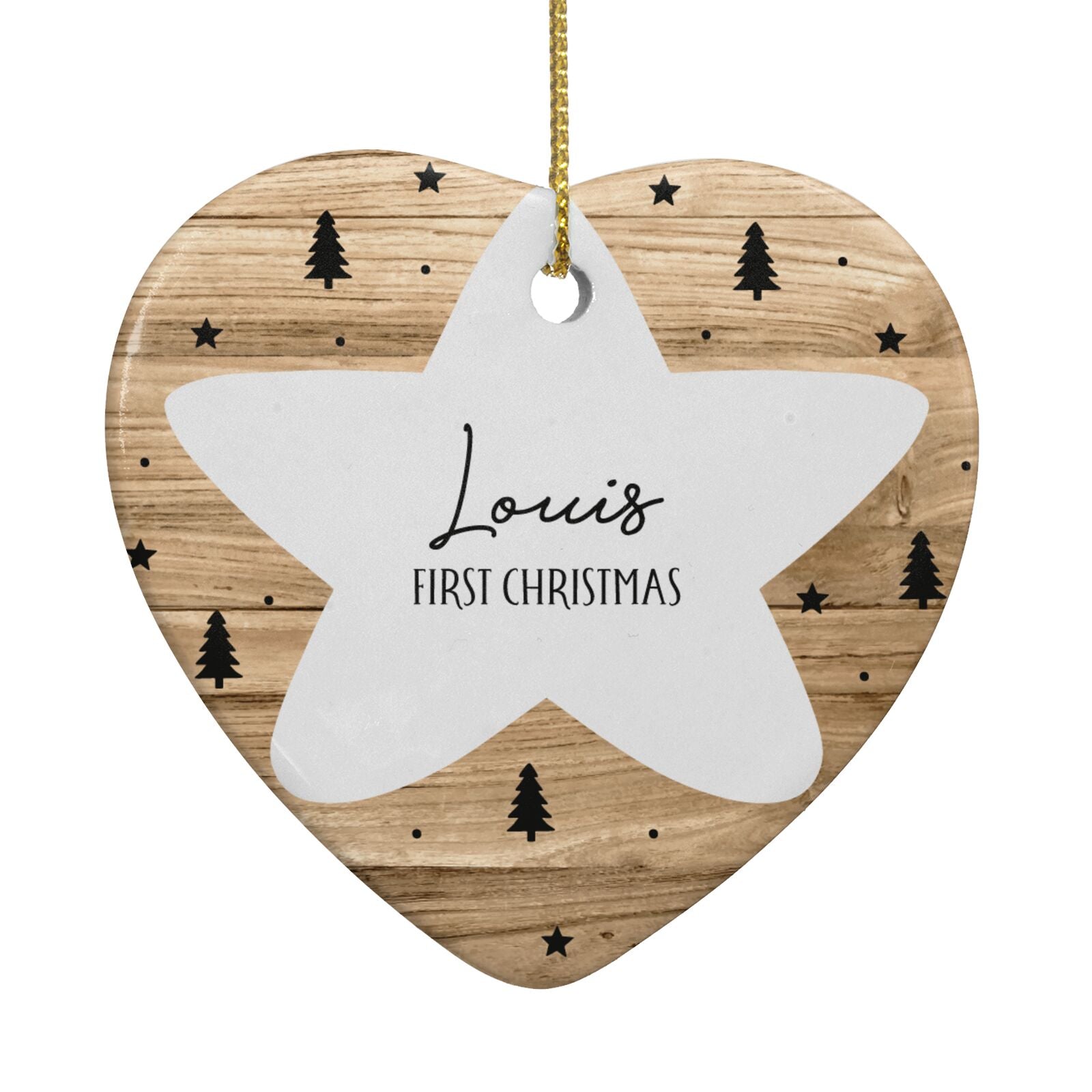 Baby Photo Upload Heart Decoration Back Image