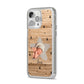 Baby Photo Upload iPhone 14 Pro Max Clear Tough Case Silver Angled Image