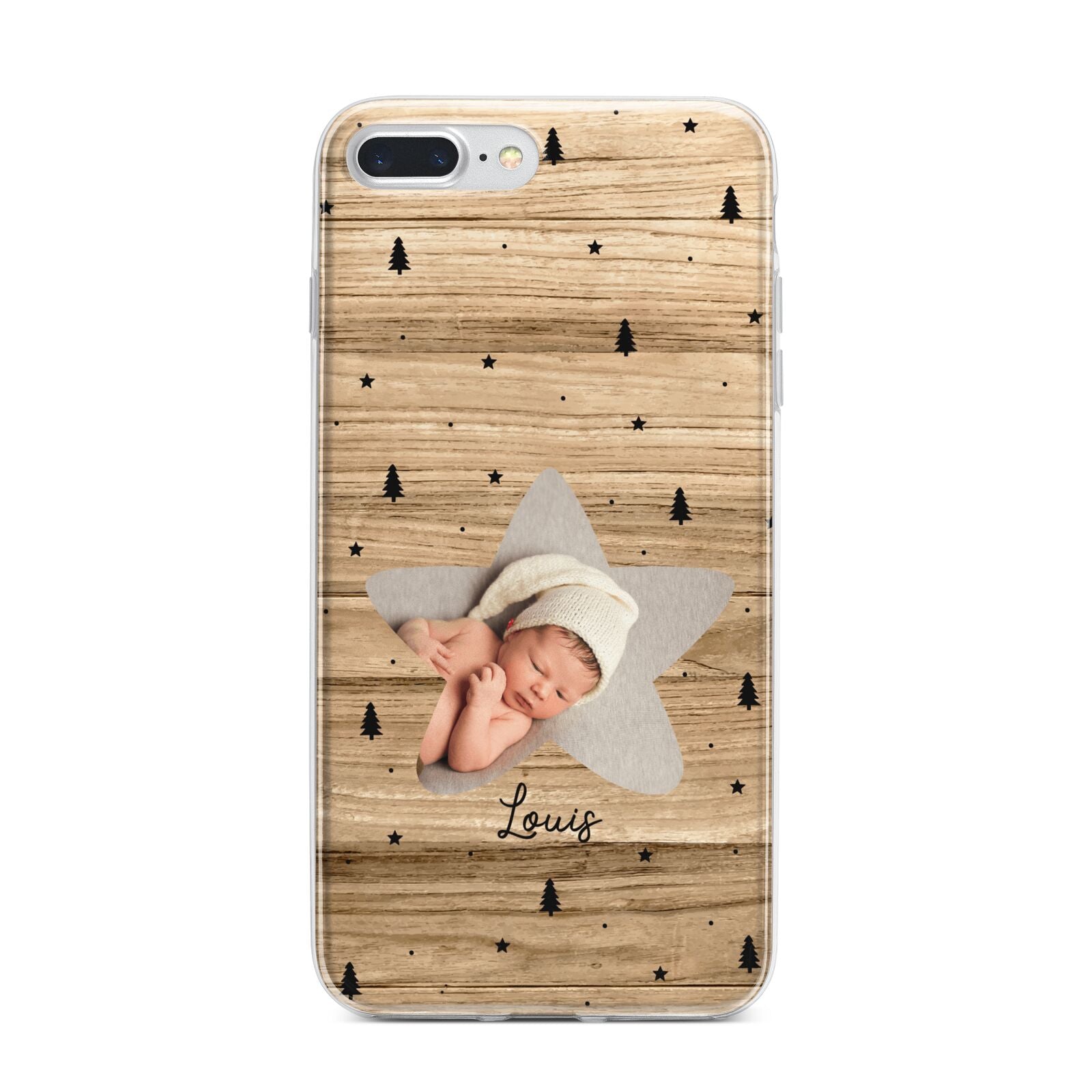 Baby Photo Upload iPhone 7 Plus Bumper Case on Silver iPhone