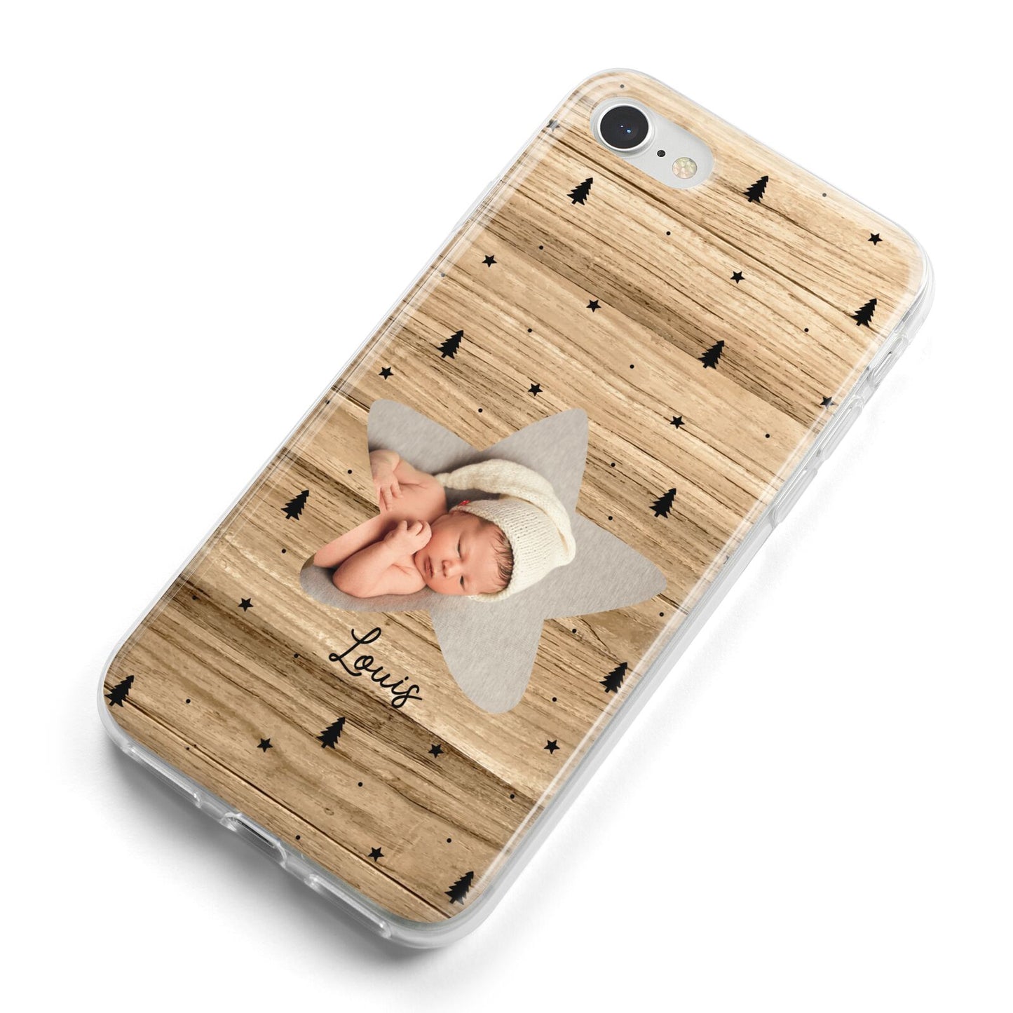 Baby Photo Upload iPhone 8 Bumper Case on Silver iPhone Alternative Image