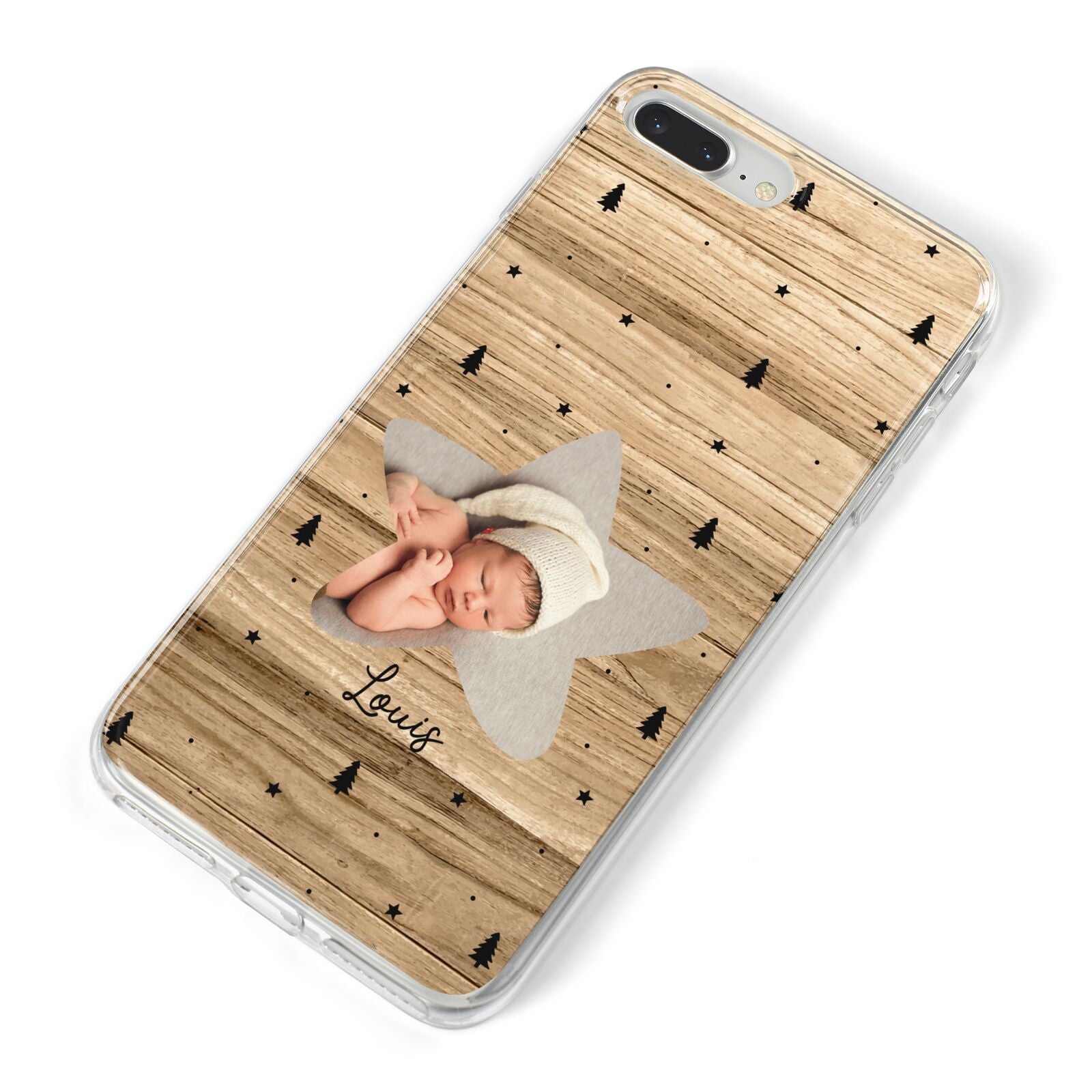 Baby Photo Upload iPhone 8 Plus Bumper Case on Silver iPhone Alternative Image