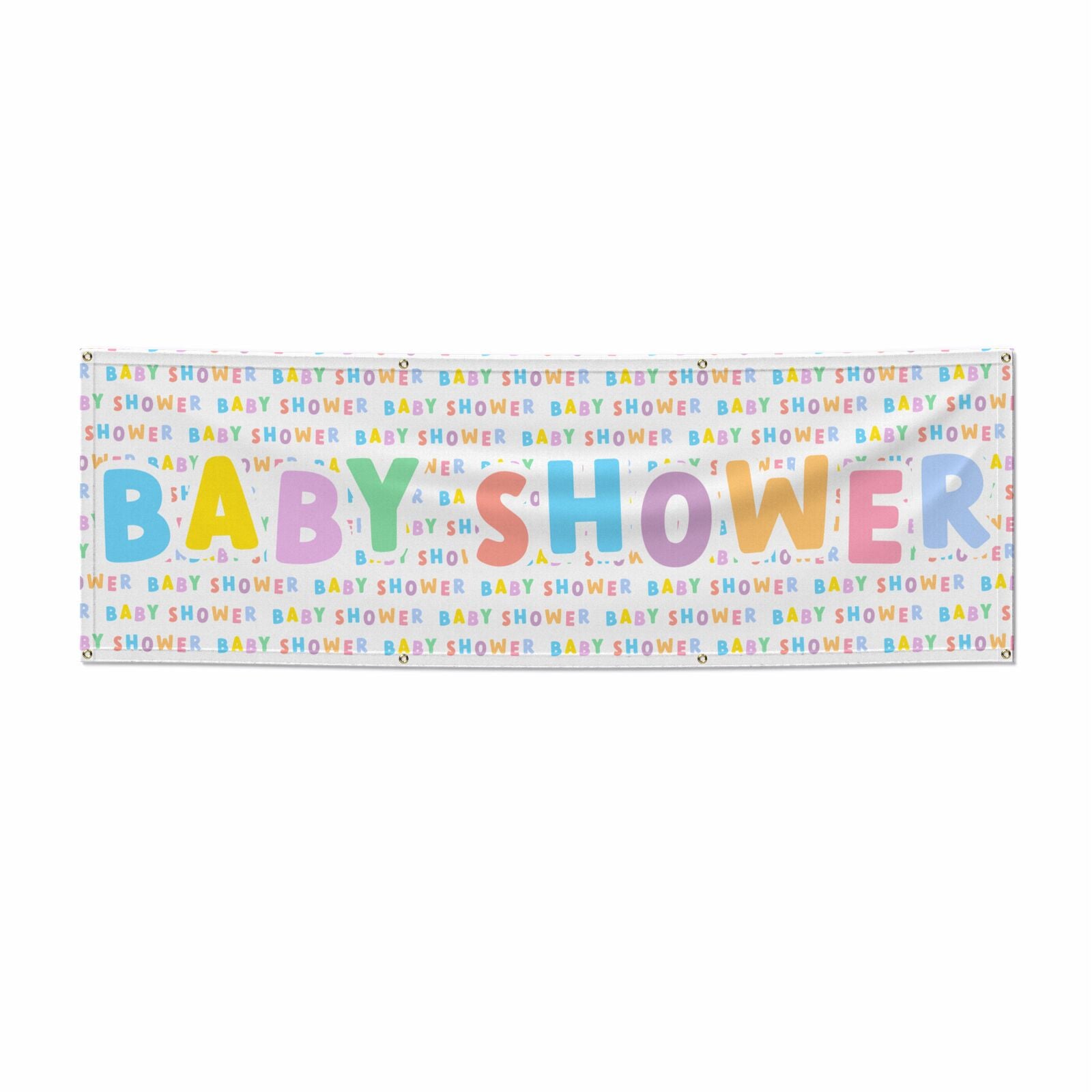 Baby Shower 6x2 Vinly Banner with Grommets