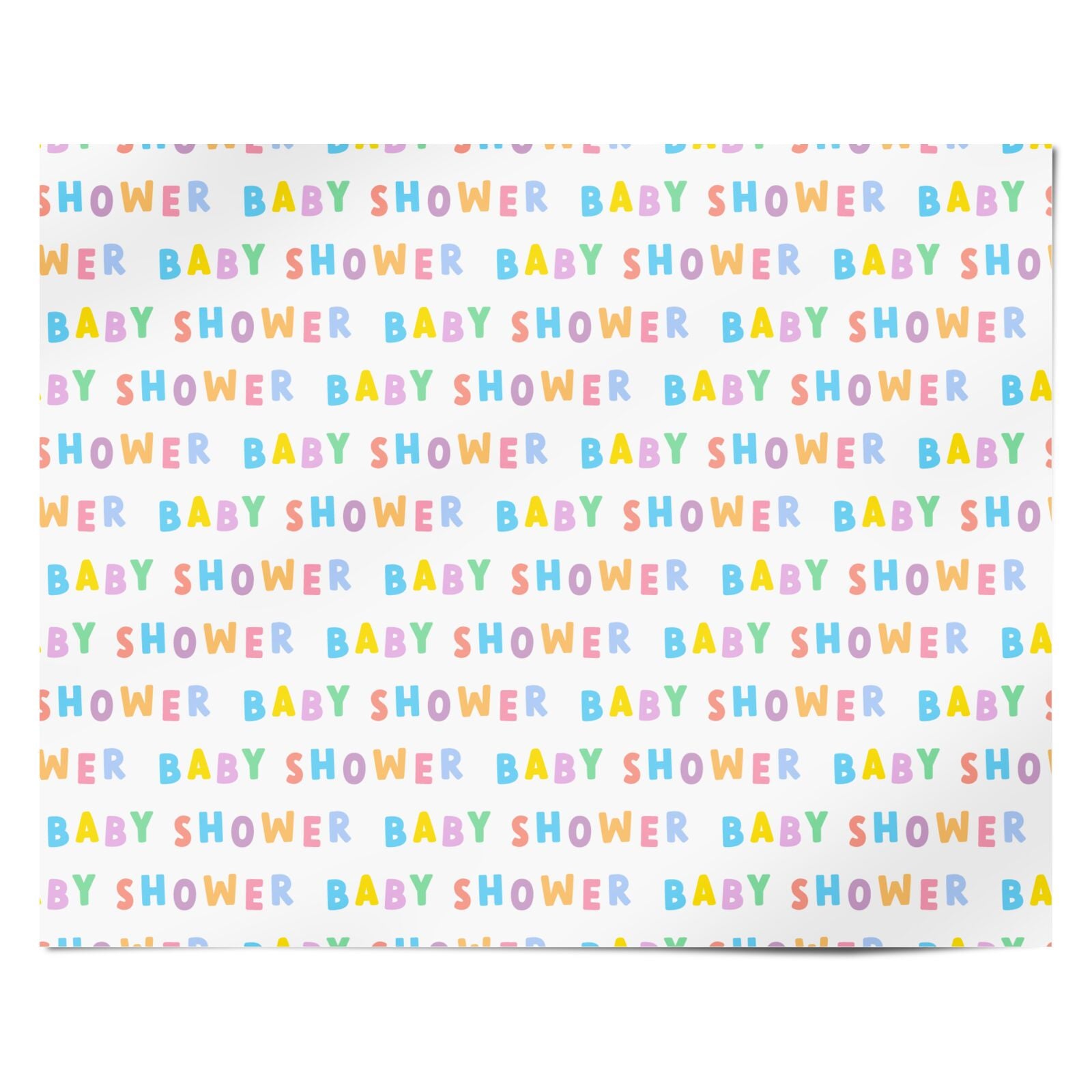 Baby Shower Personalised Wrapping Paper Alternative