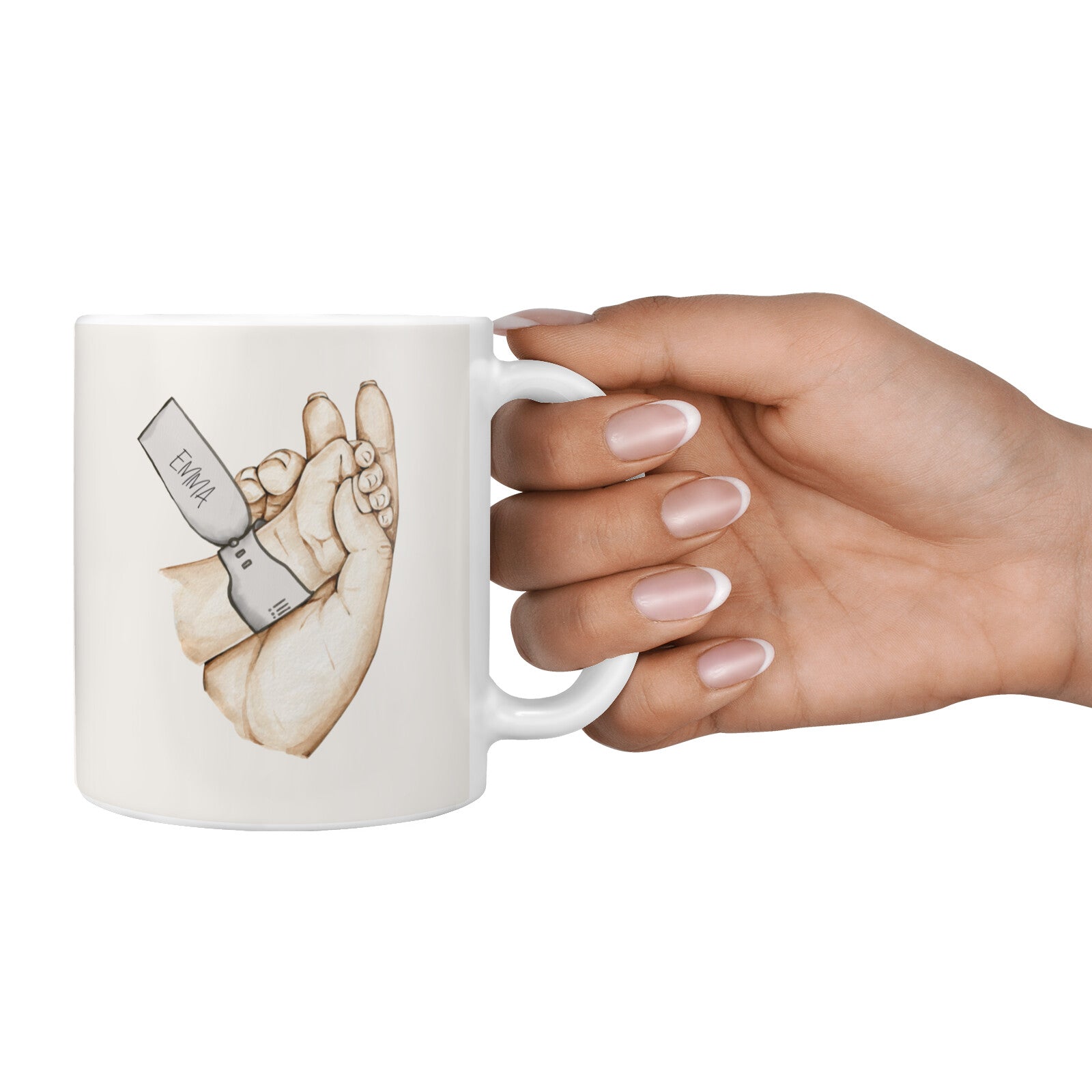 Baby s Hands First Mothers Day 10oz Mug Alternative Image 4