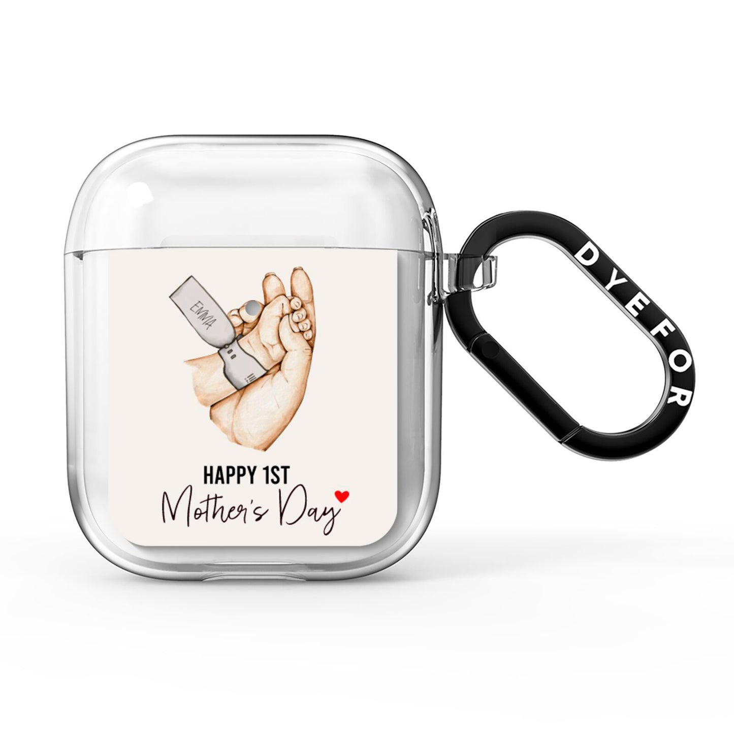 Baby s Hands First Mothers Day AirPods Clear Case