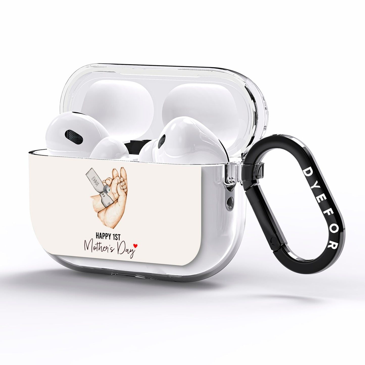 Baby s Hands First Mothers Day AirPods Pro Clear Case Side Image