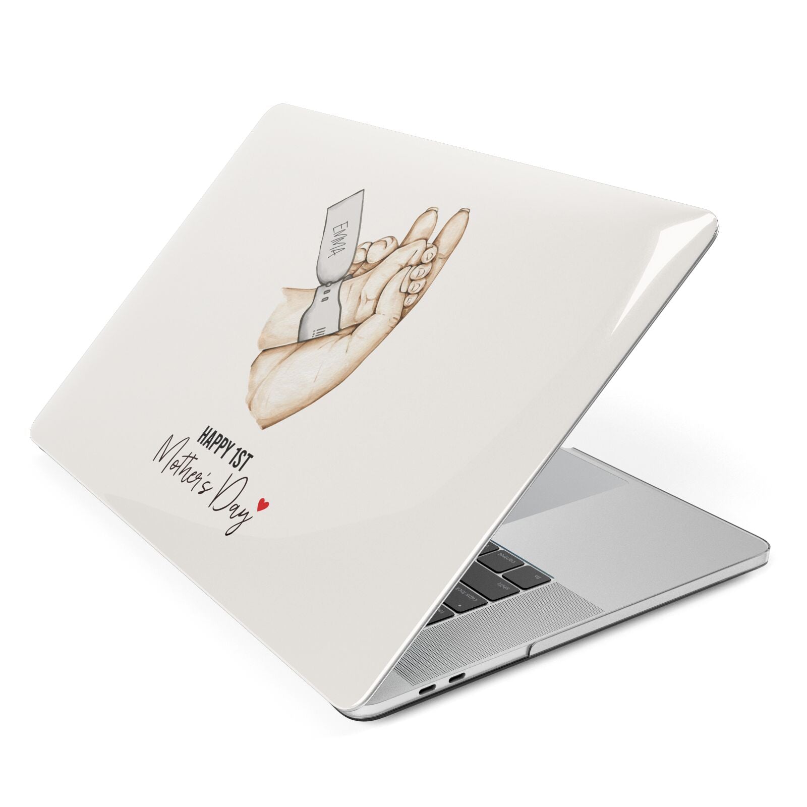 Baby s Hands First Mothers Day Apple MacBook Case Side View
