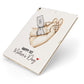 Baby s Hands First Mothers Day Apple iPad Case on Gold iPad Side View