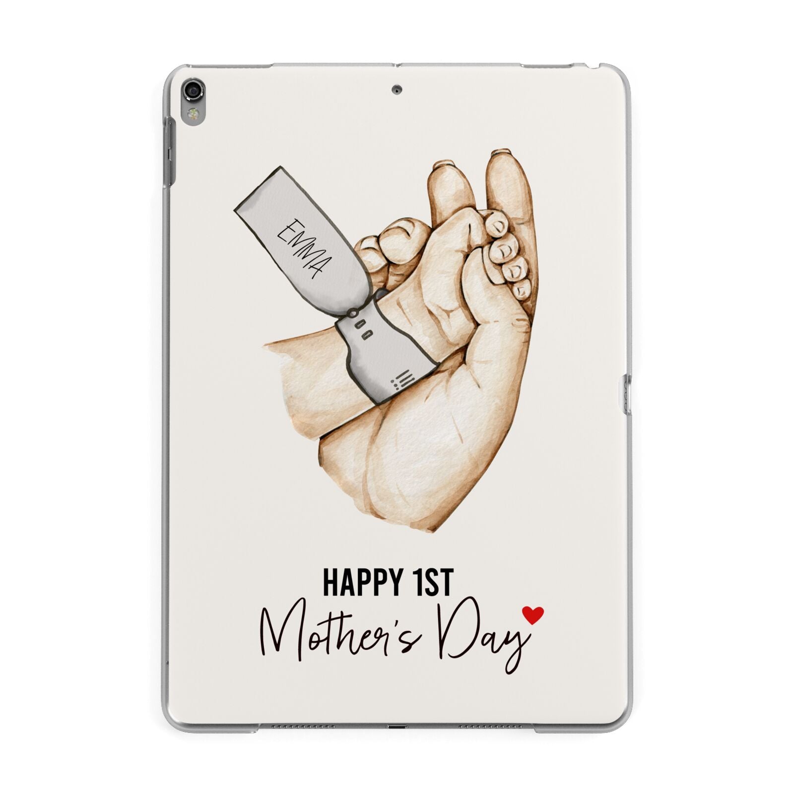 Baby s Hands First Mothers Day Apple iPad Grey Case