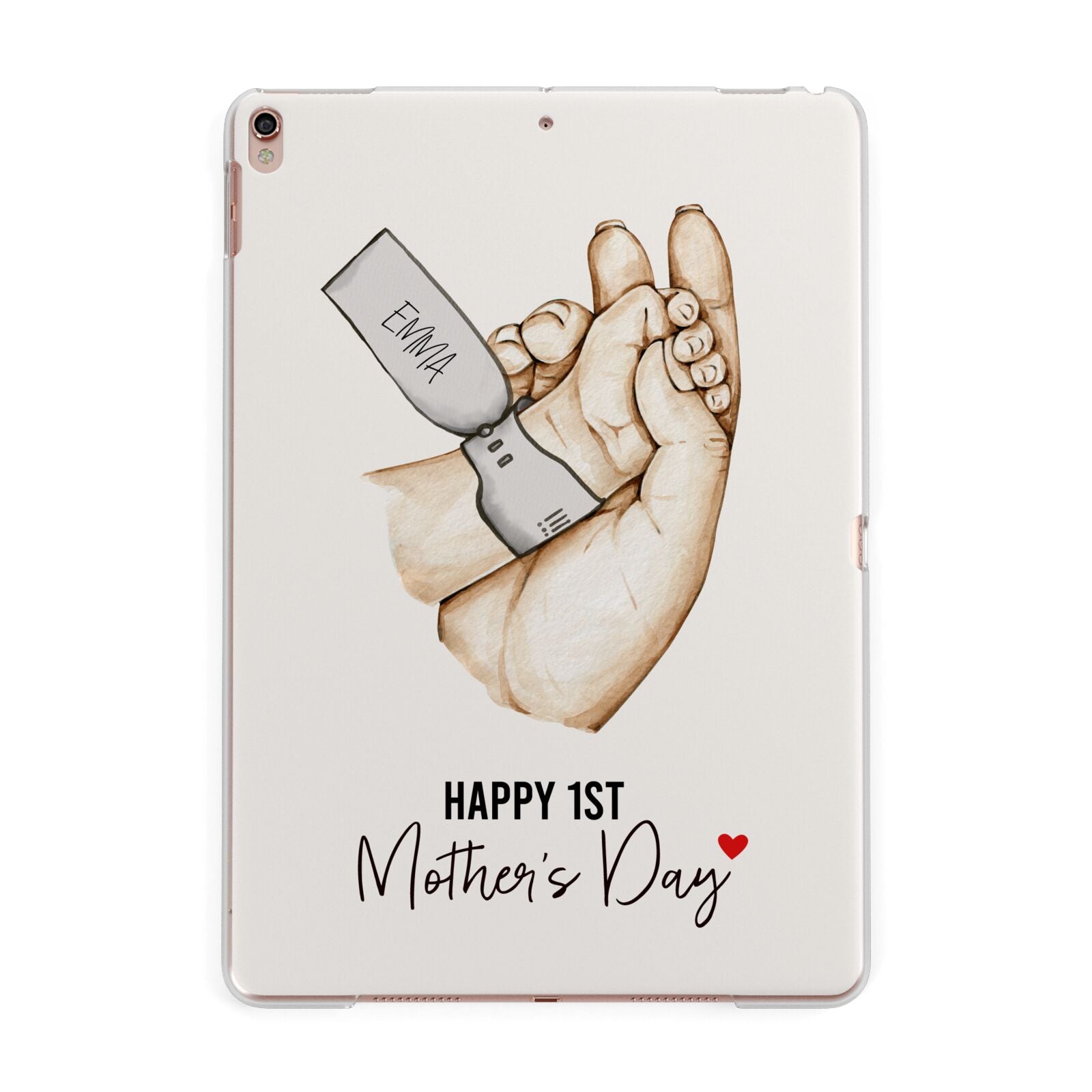 Baby s Hands First Mothers Day Apple iPad Rose Gold Case