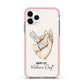 Baby s Hands First Mothers Day Apple iPhone 11 Pro in Silver with Pink Impact Case