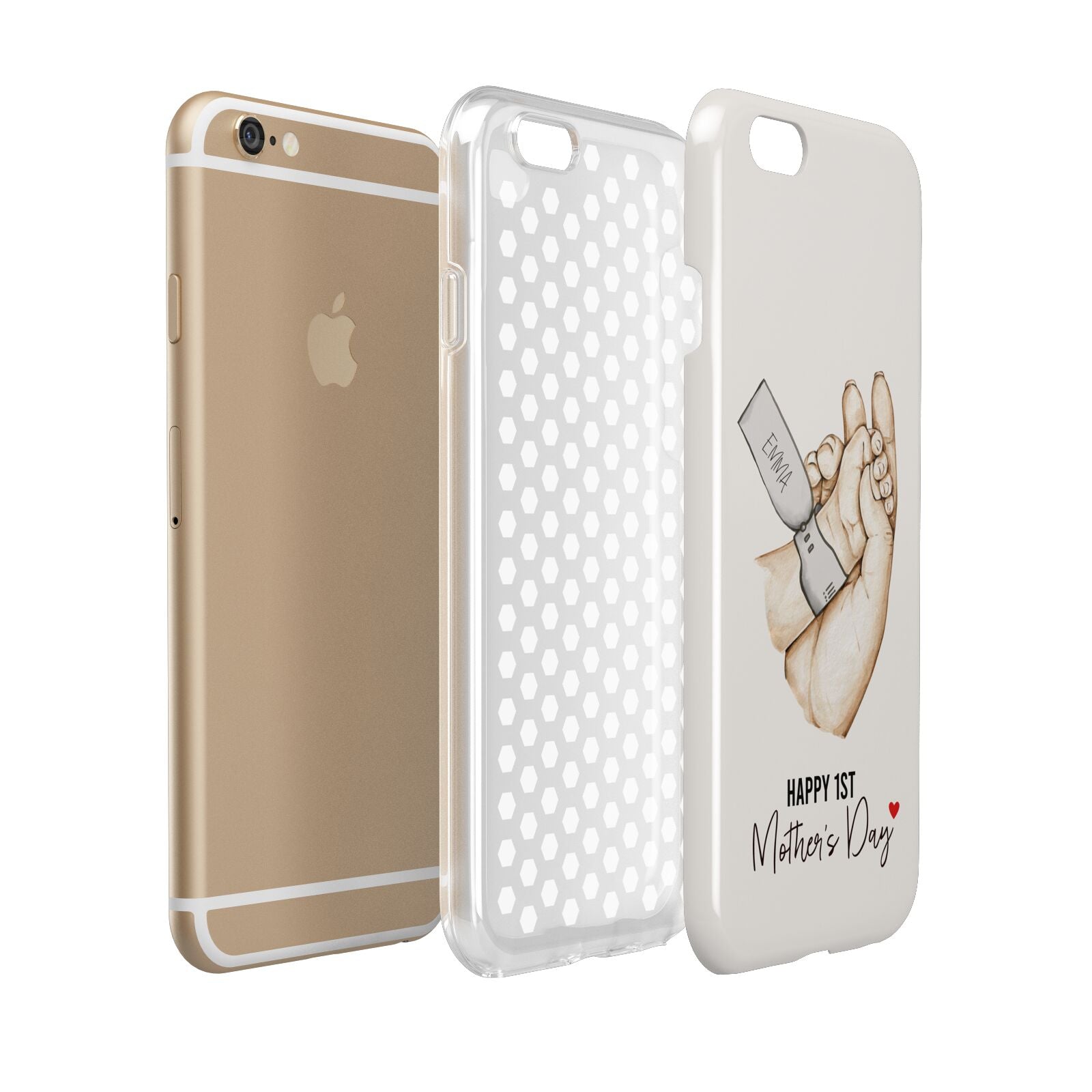 Baby s Hands First Mothers Day Apple iPhone 6 3D Tough Case Expanded view