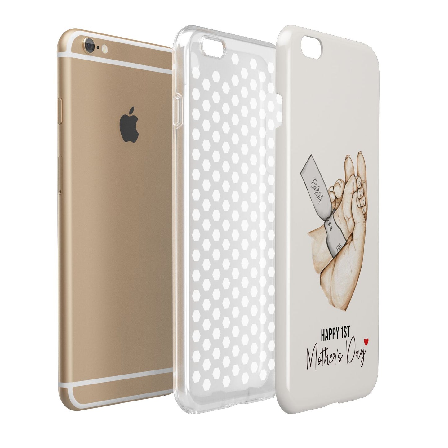Baby s Hands First Mothers Day Apple iPhone 6 Plus 3D Tough Case Expand Detail Image