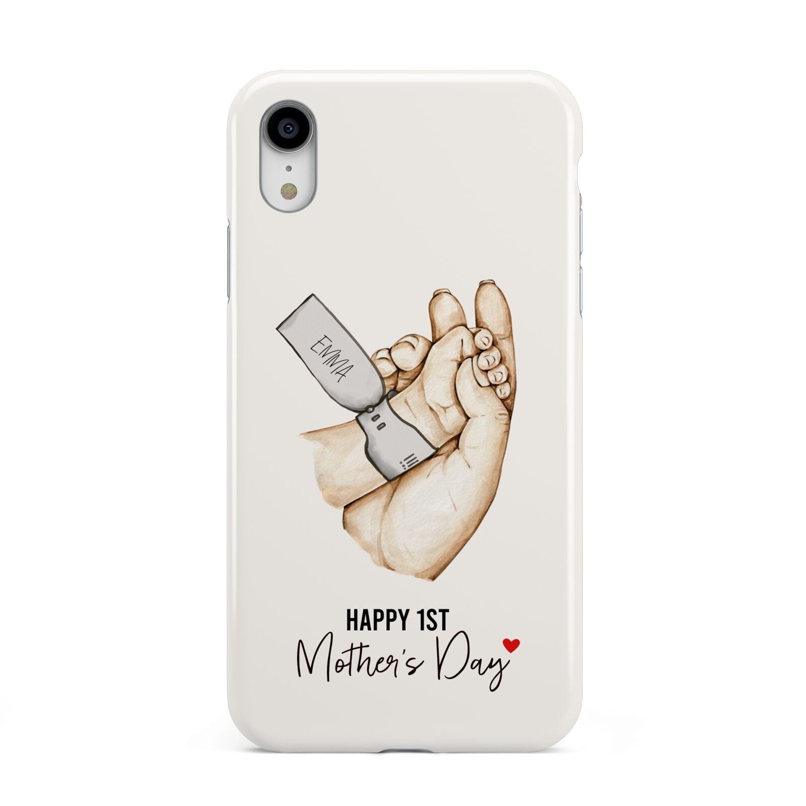 Baby s Hands First Mothers Day Apple iPhone XR White 3D Tough Case