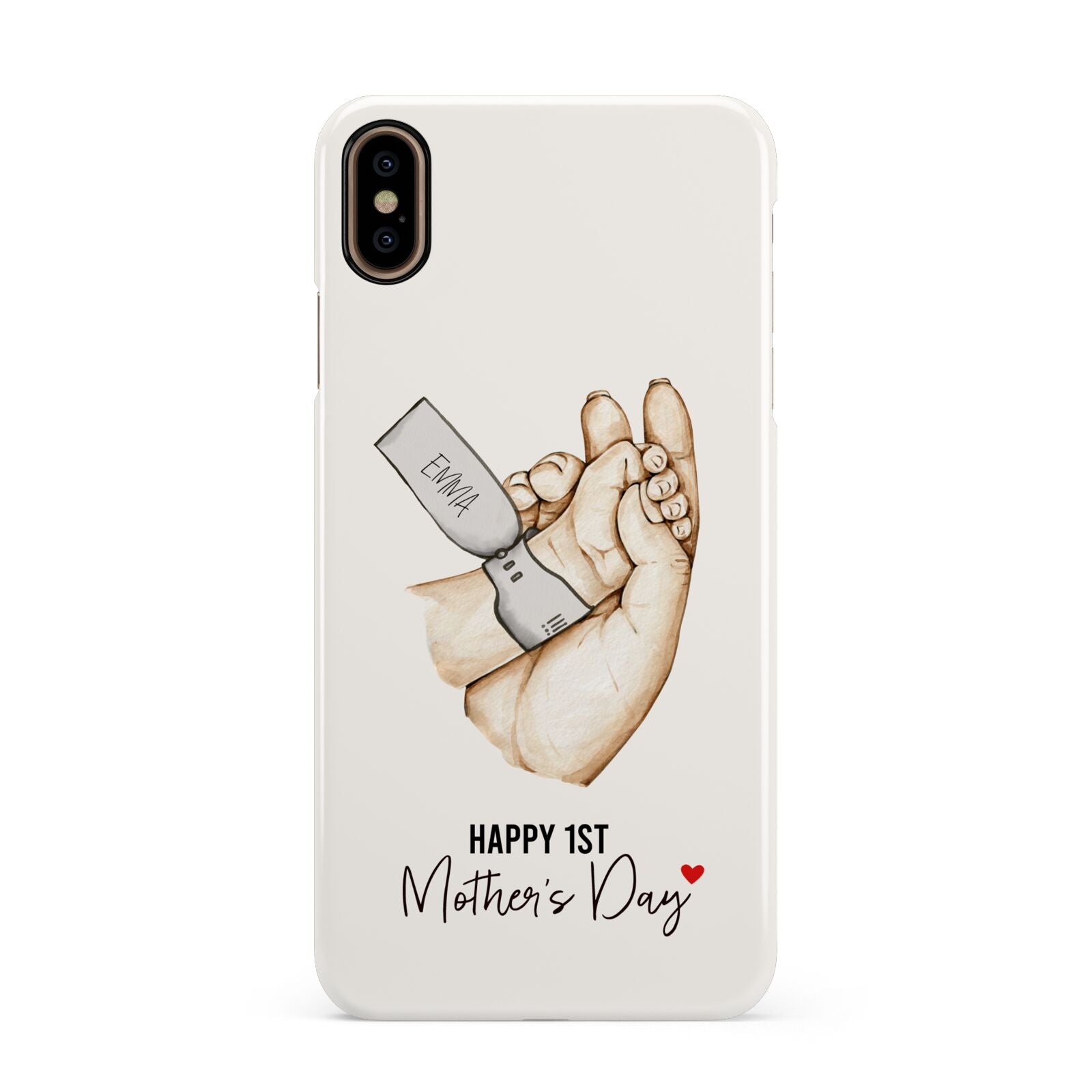 Baby s Hands First Mothers Day Apple iPhone Xs Max 3D Snap Case
