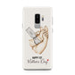 Baby s Hands First Mothers Day Samsung Galaxy S9 Plus Case on Silver phone