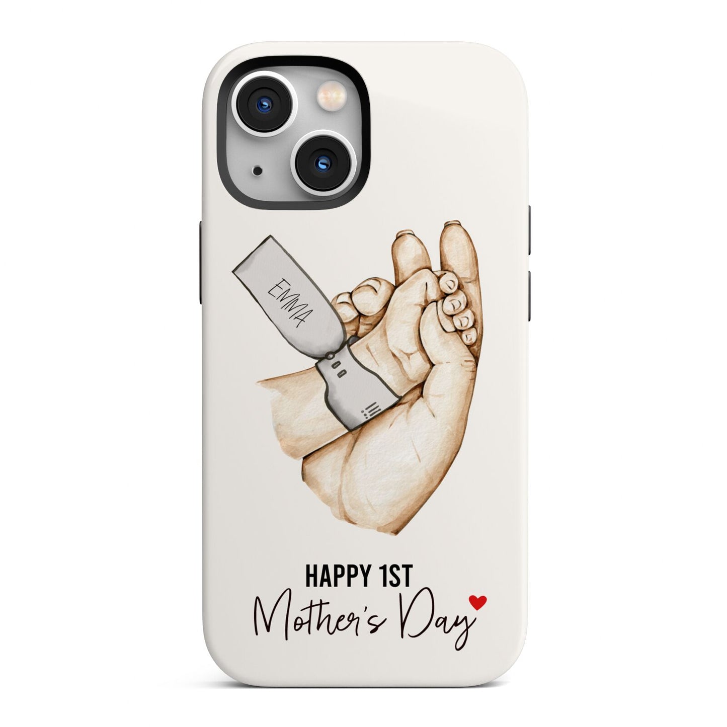 Baby s Hands First Mothers Day iPhone 13 Mini Full Wrap 3D Tough Case