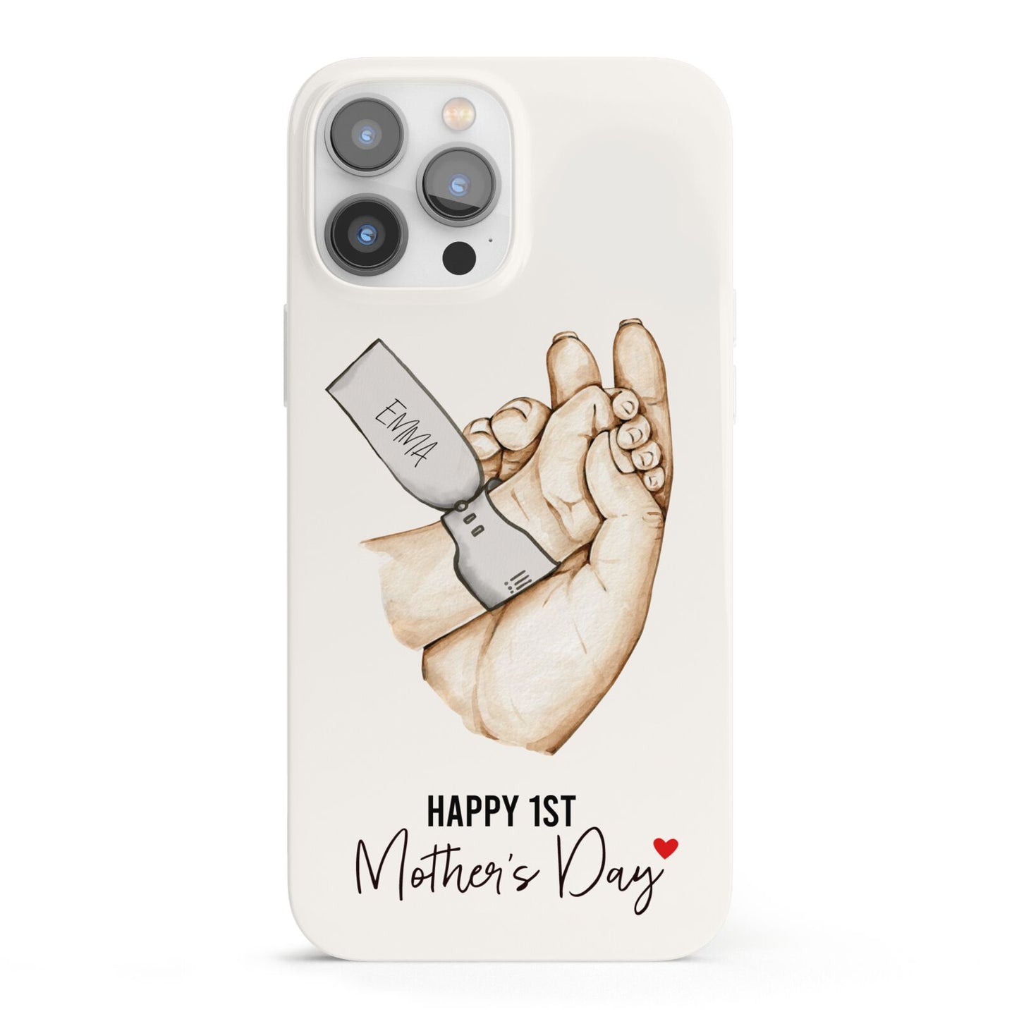 Baby s Hands First Mothers Day iPhone 13 Pro Max Full Wrap 3D Snap Case
