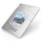 Backpacker Photo Upload Personalised Apple iPad Case on Silver iPad Side View