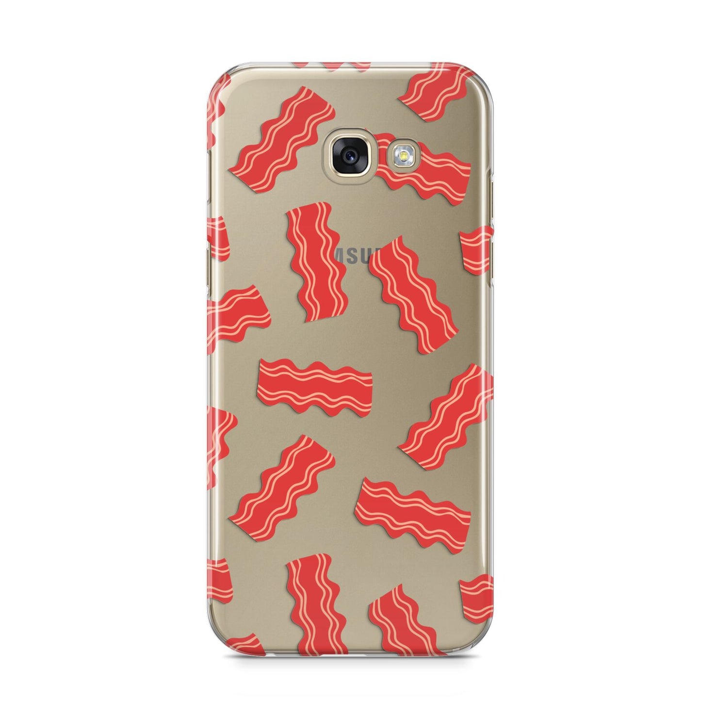 Bacon Samsung Galaxy A5 2017 Case on gold phone