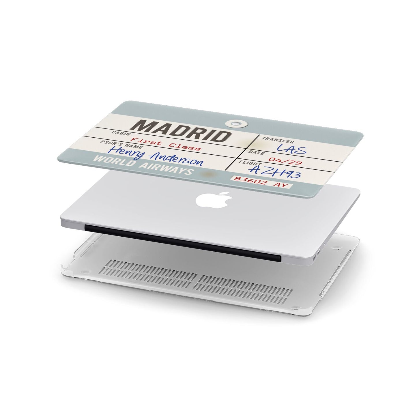 Baggage Tag Apple MacBook Case in Detail