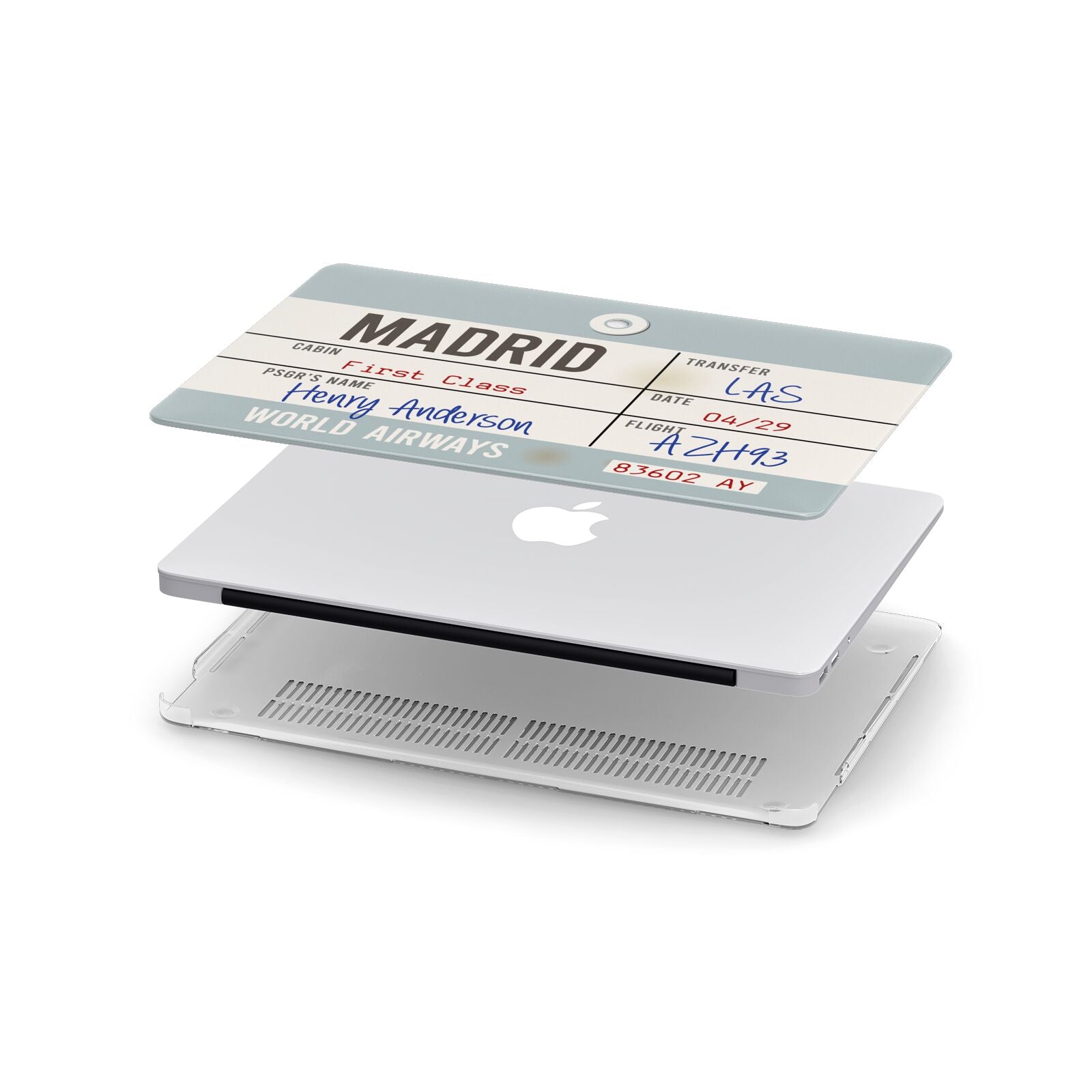 Baggage Tag Apple MacBook Case in Detail