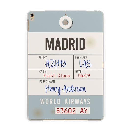 Baggage Tag Apple iPad Gold Case