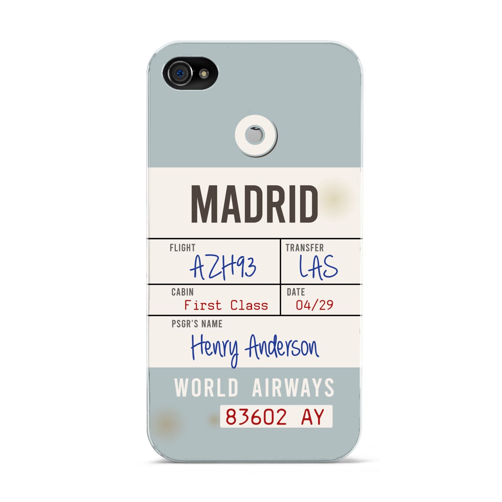 Baggage Tag Apple iPhone 4s Case