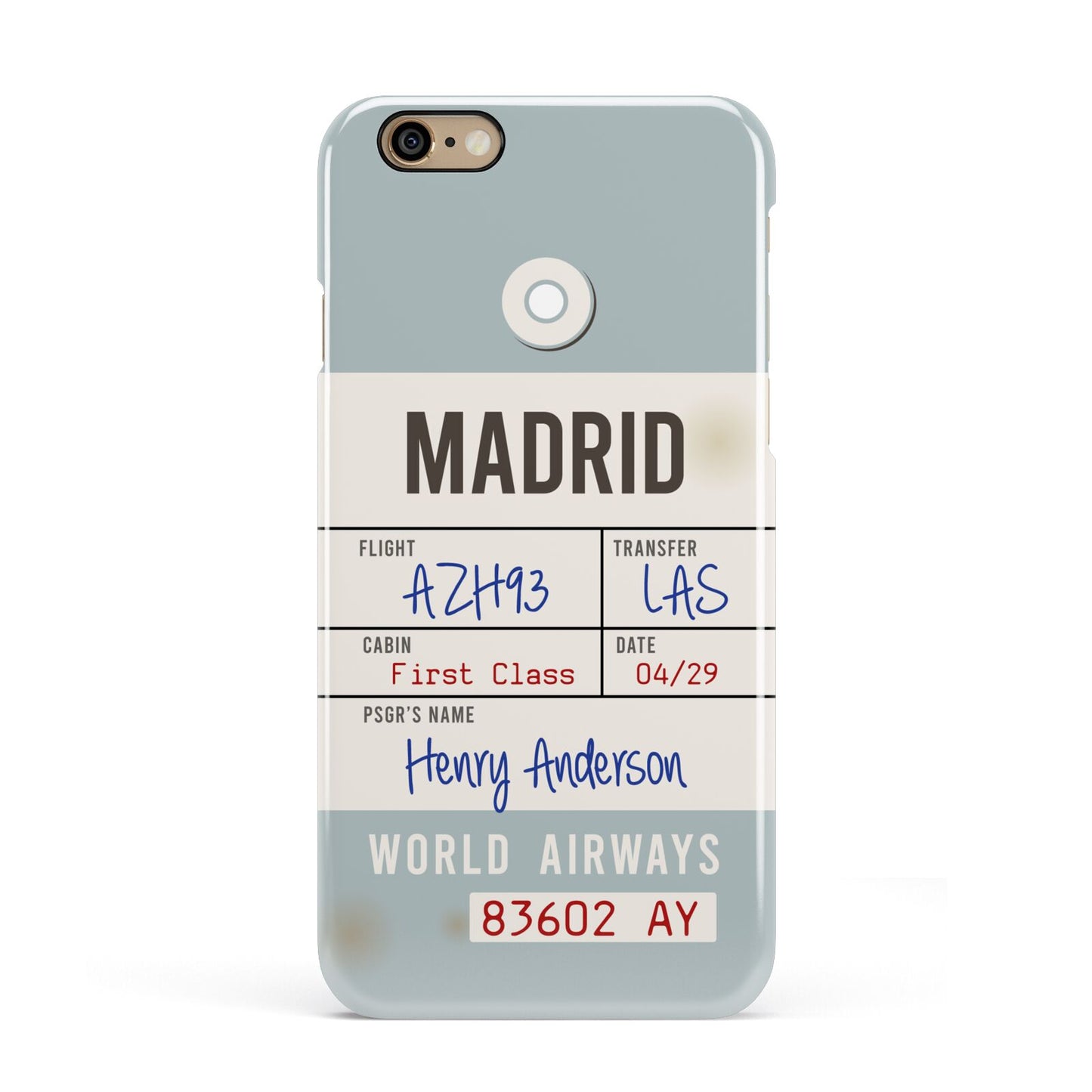 Baggage Tag Apple iPhone 6 3D Snap Case