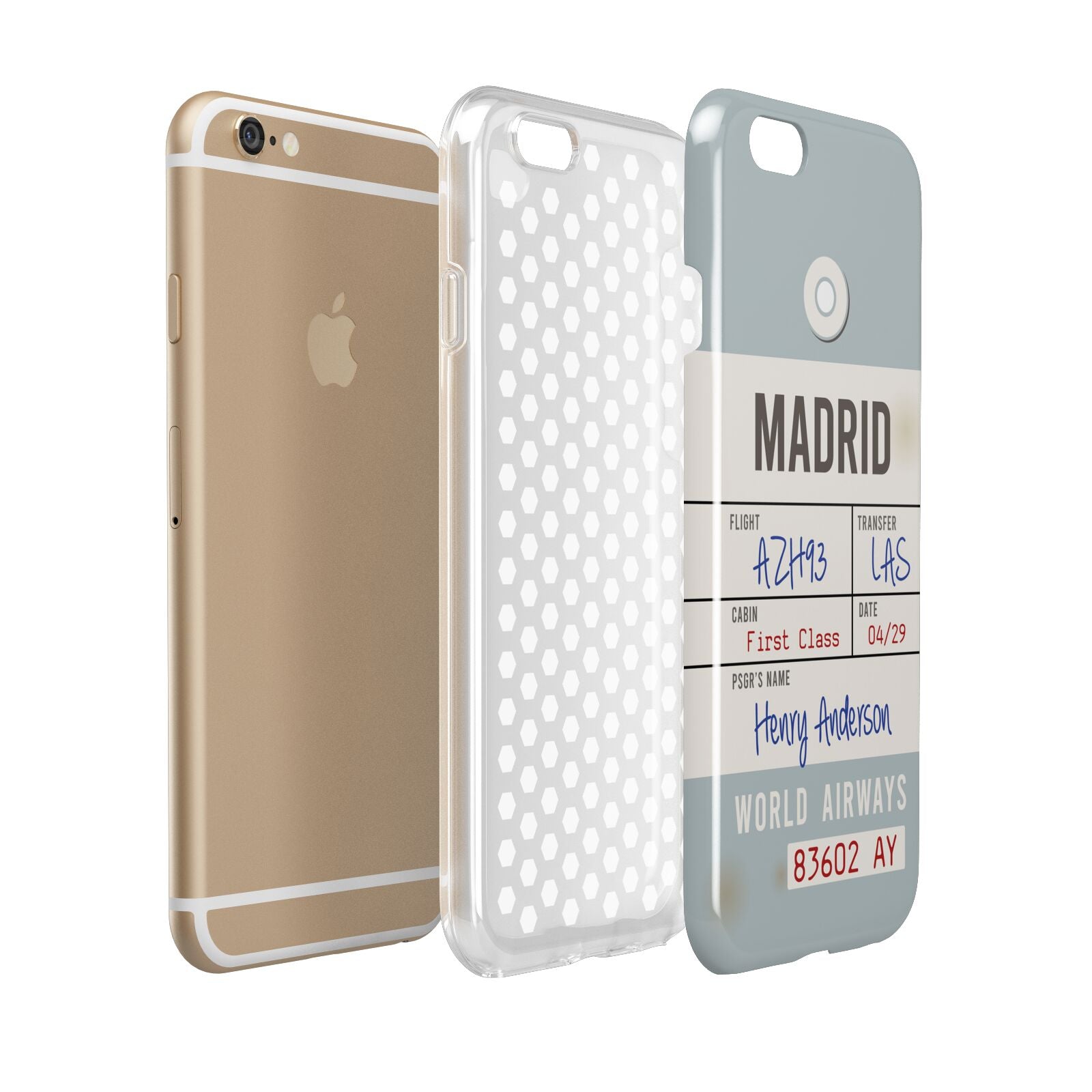 Baggage Tag Apple iPhone 6 3D Tough Case Expanded view