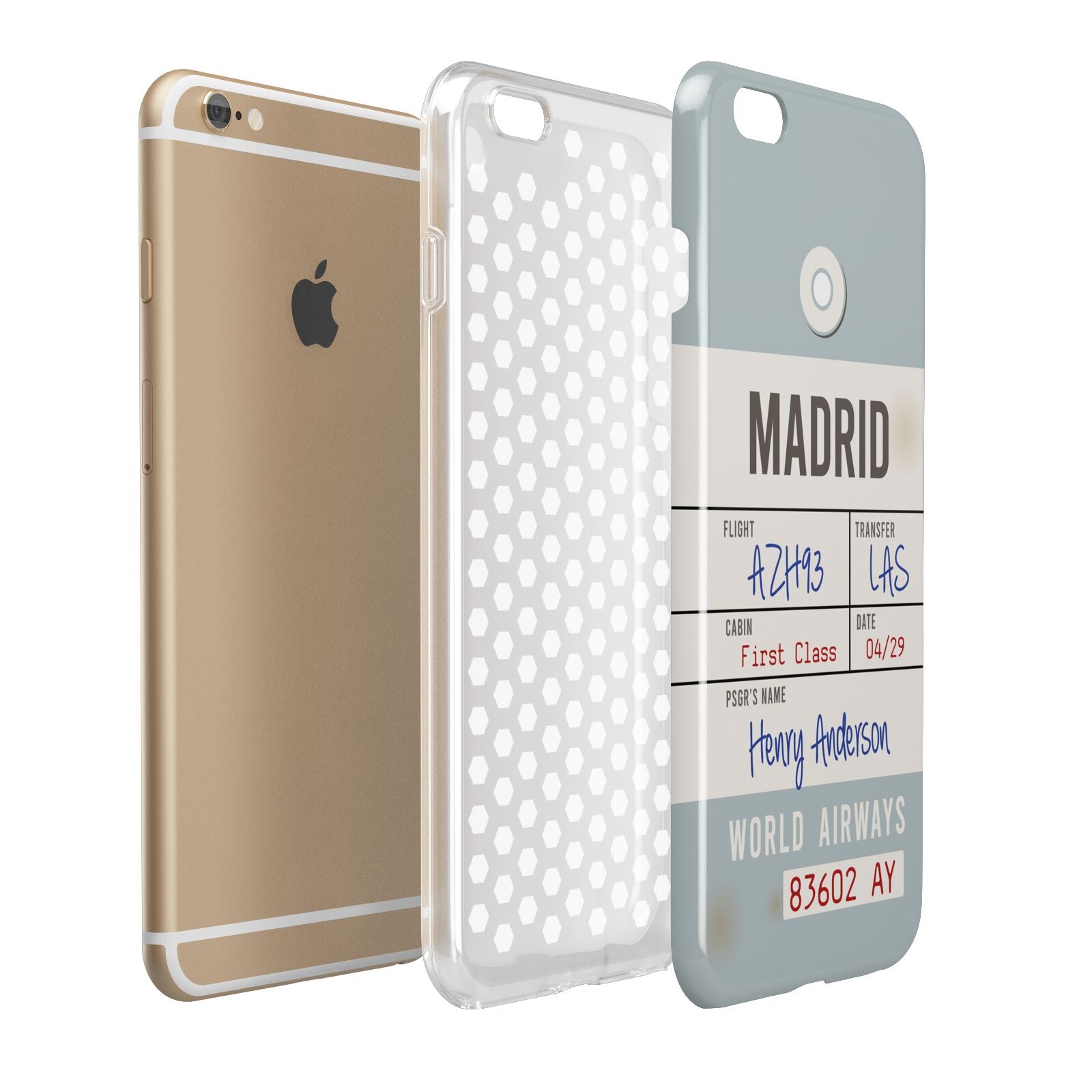 Baggage Tag Apple iPhone 6 Plus 3D Tough Case