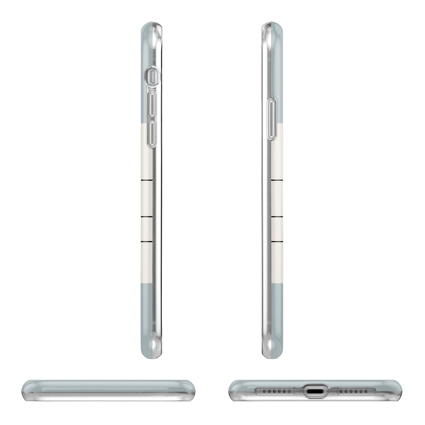 Baggage Tag Apple iPhone XR in White with 3D Wrap Tough Case Alternative Image Angles