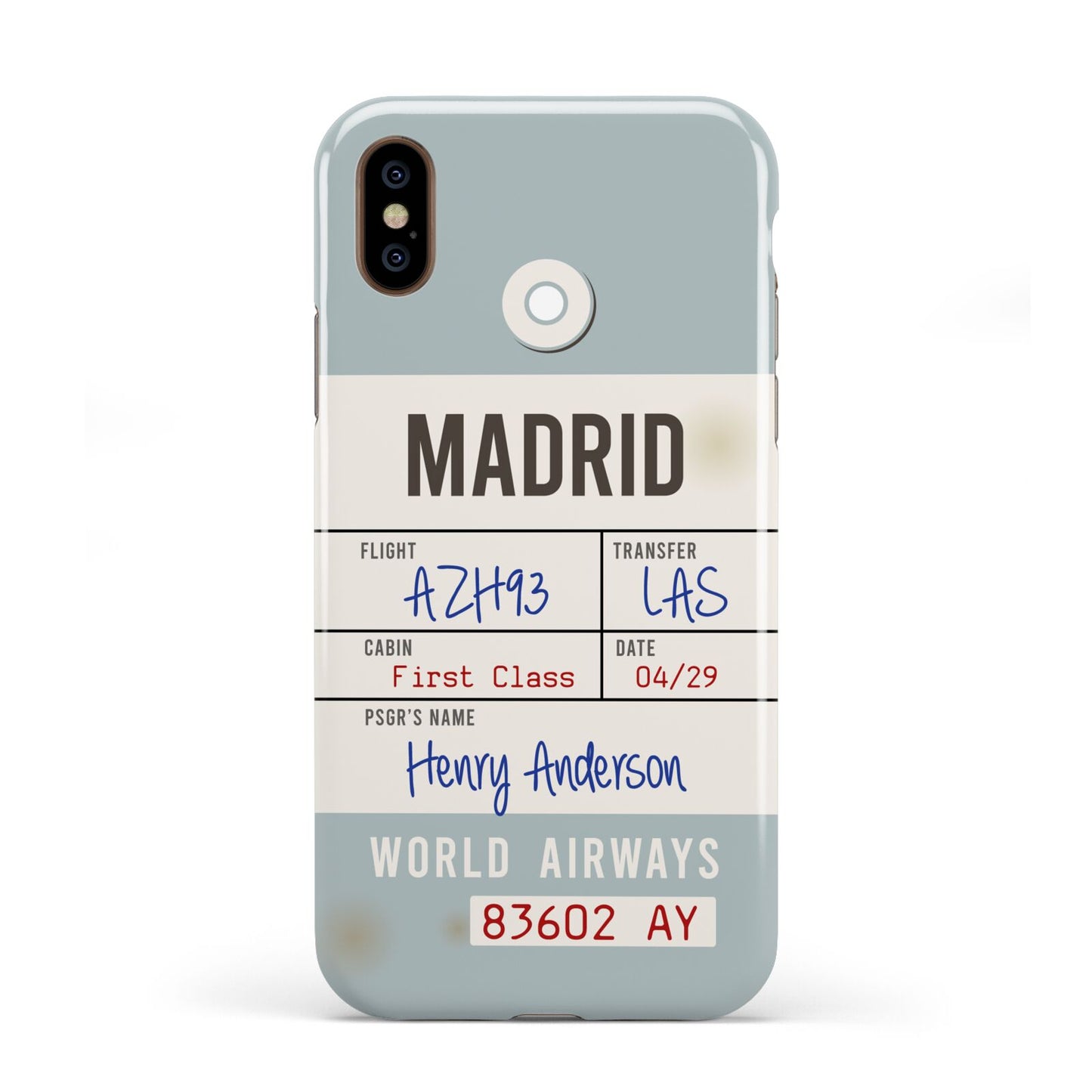 Baggage Tag Apple iPhone XS 3D Tough