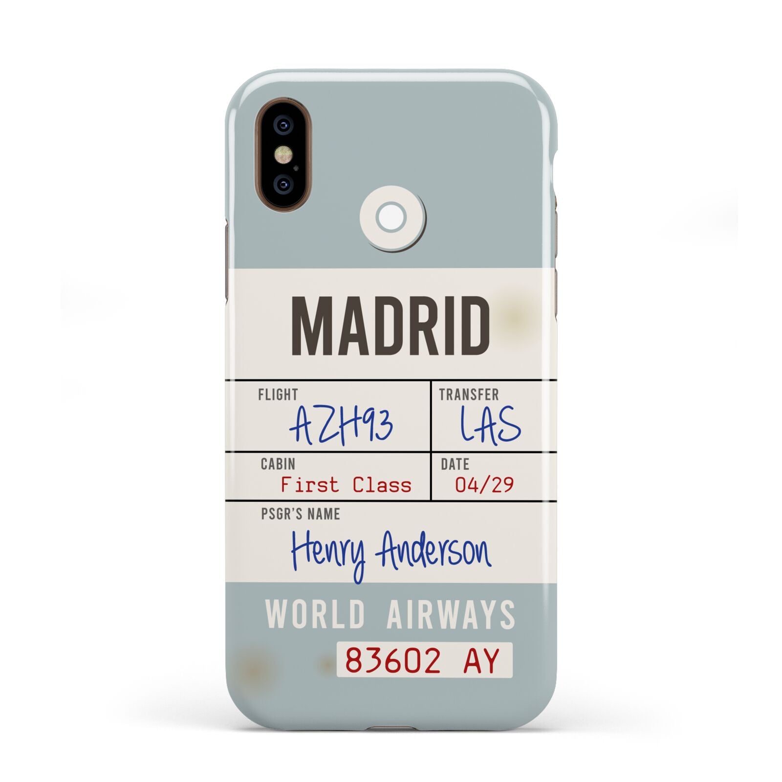Baggage Tag Apple iPhone XS 3D Tough