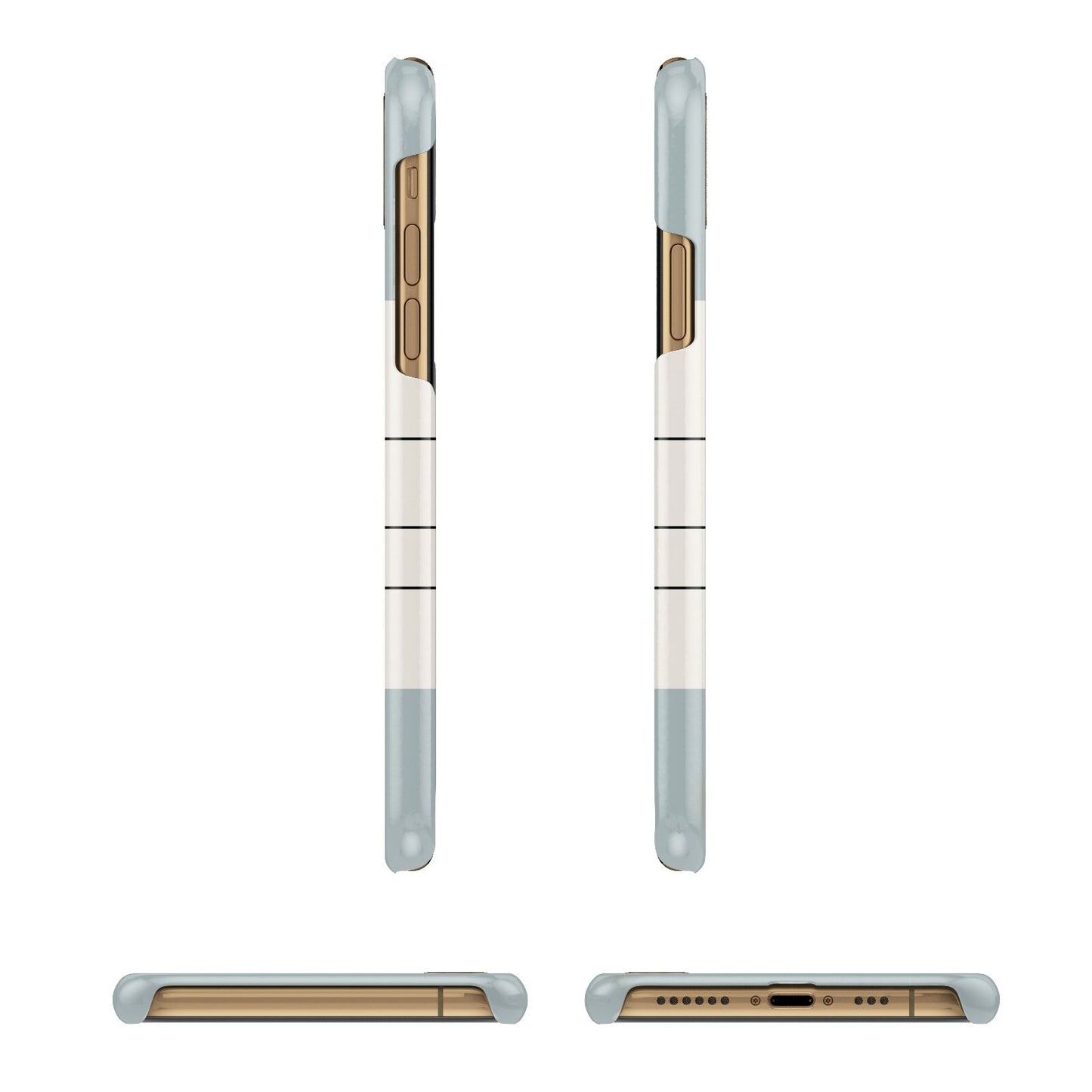 Baggage Tag Apple iPhone Xs 3D Wrap Snap Case Angled Images