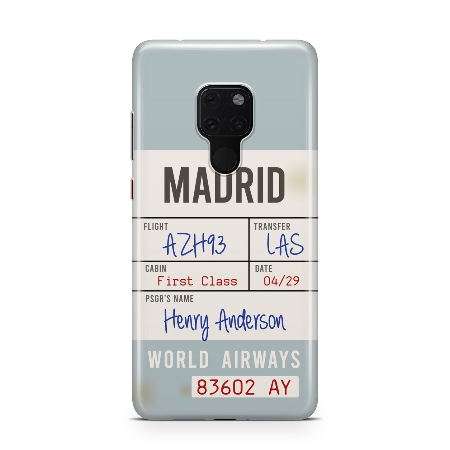 Baggage Tag Huawei Mate 20 Phone Case