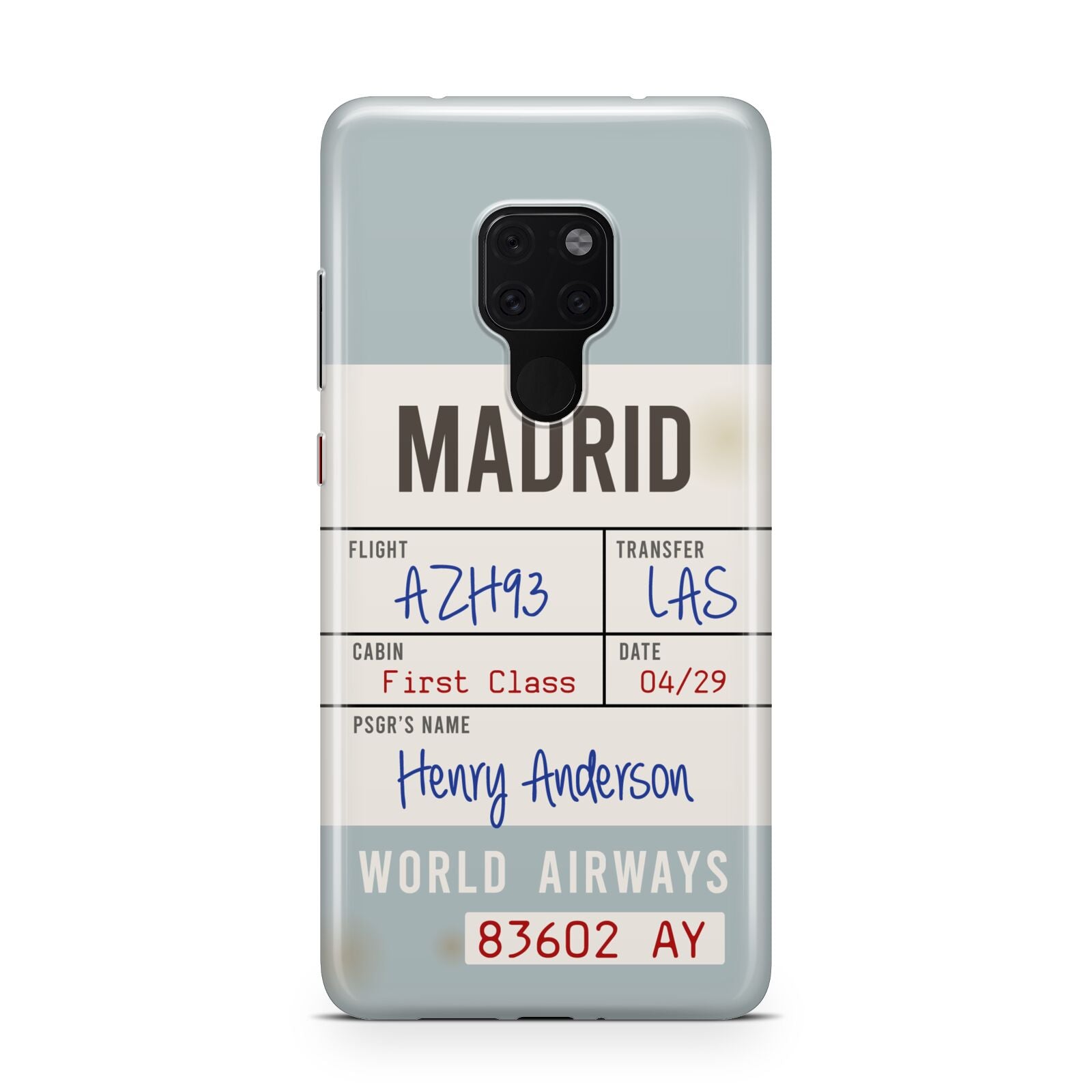 Baggage Tag Huawei Mate 20 Phone Case