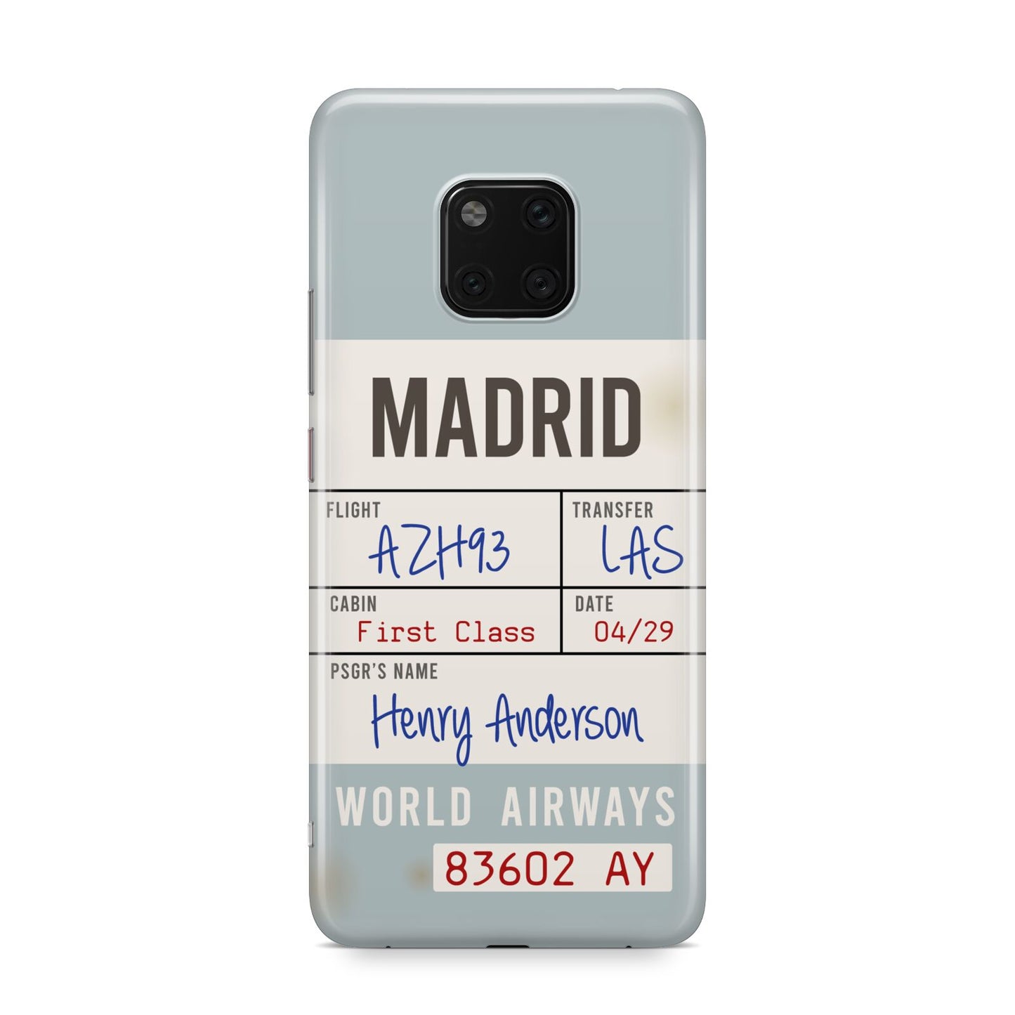 Baggage Tag Huawei Mate 20 Pro Phone Case