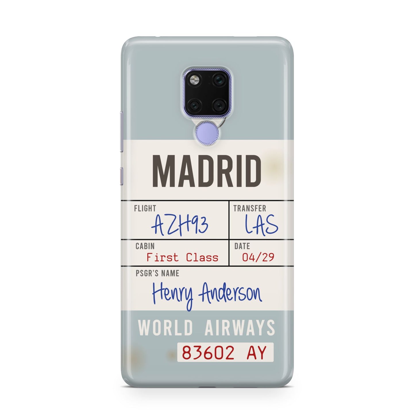 Baggage Tag Huawei Mate 20X Phone Case