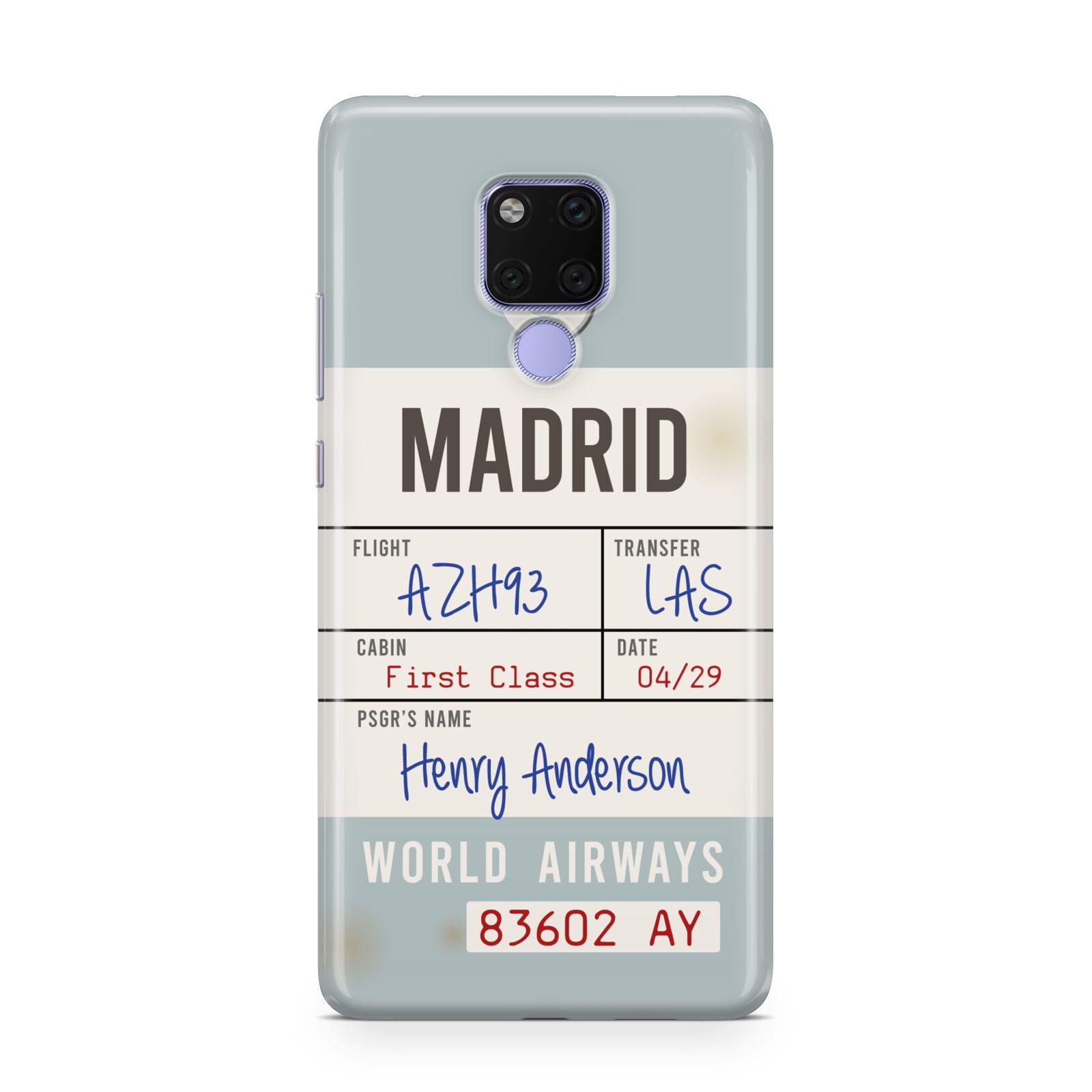 Baggage Tag Huawei Mate 20X Phone Case