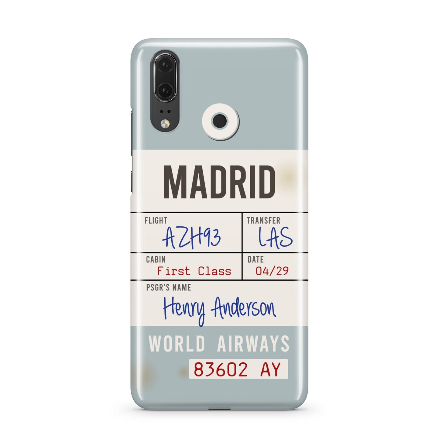 Baggage Tag Huawei P20 Phone Case