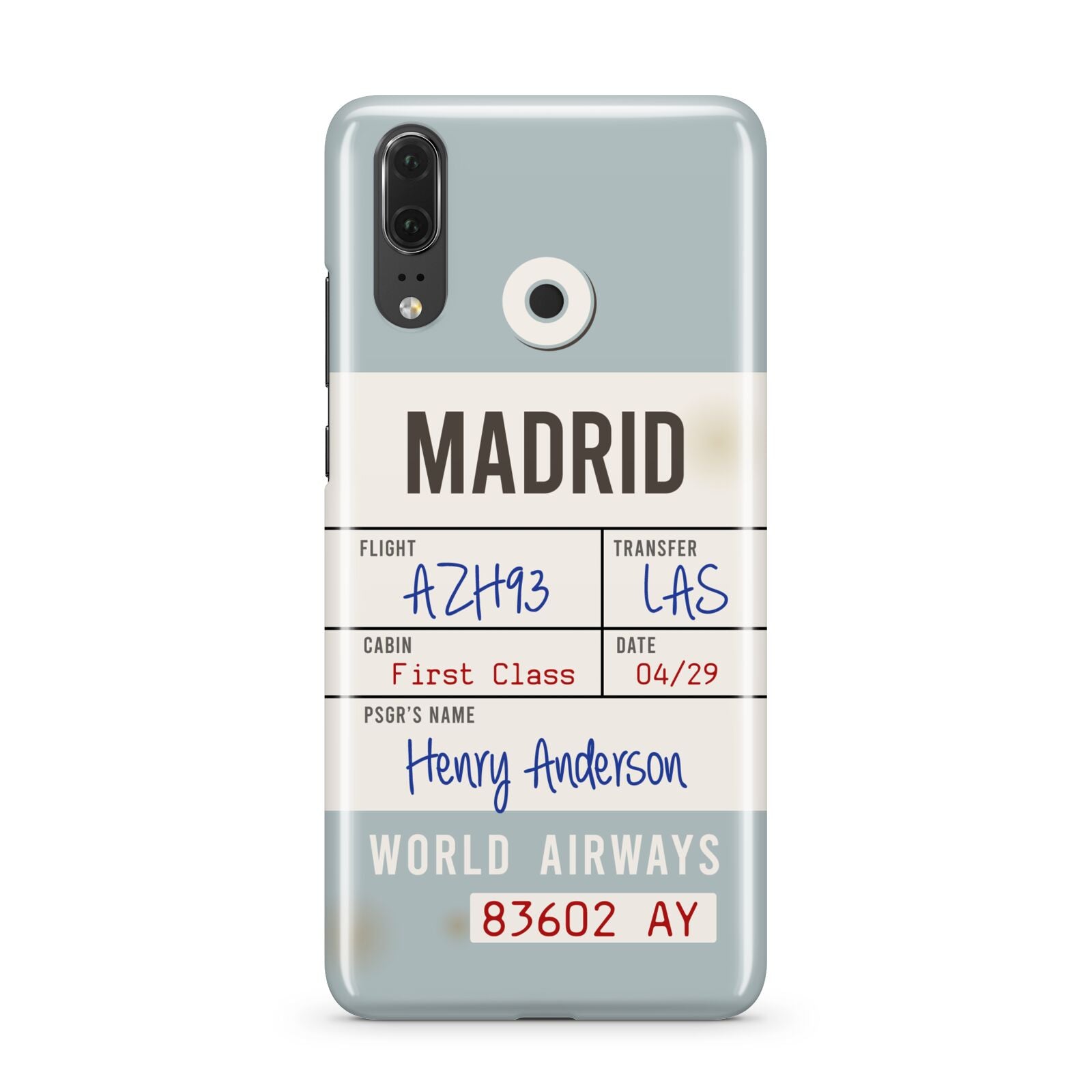 Baggage Tag Huawei P20 Phone Case