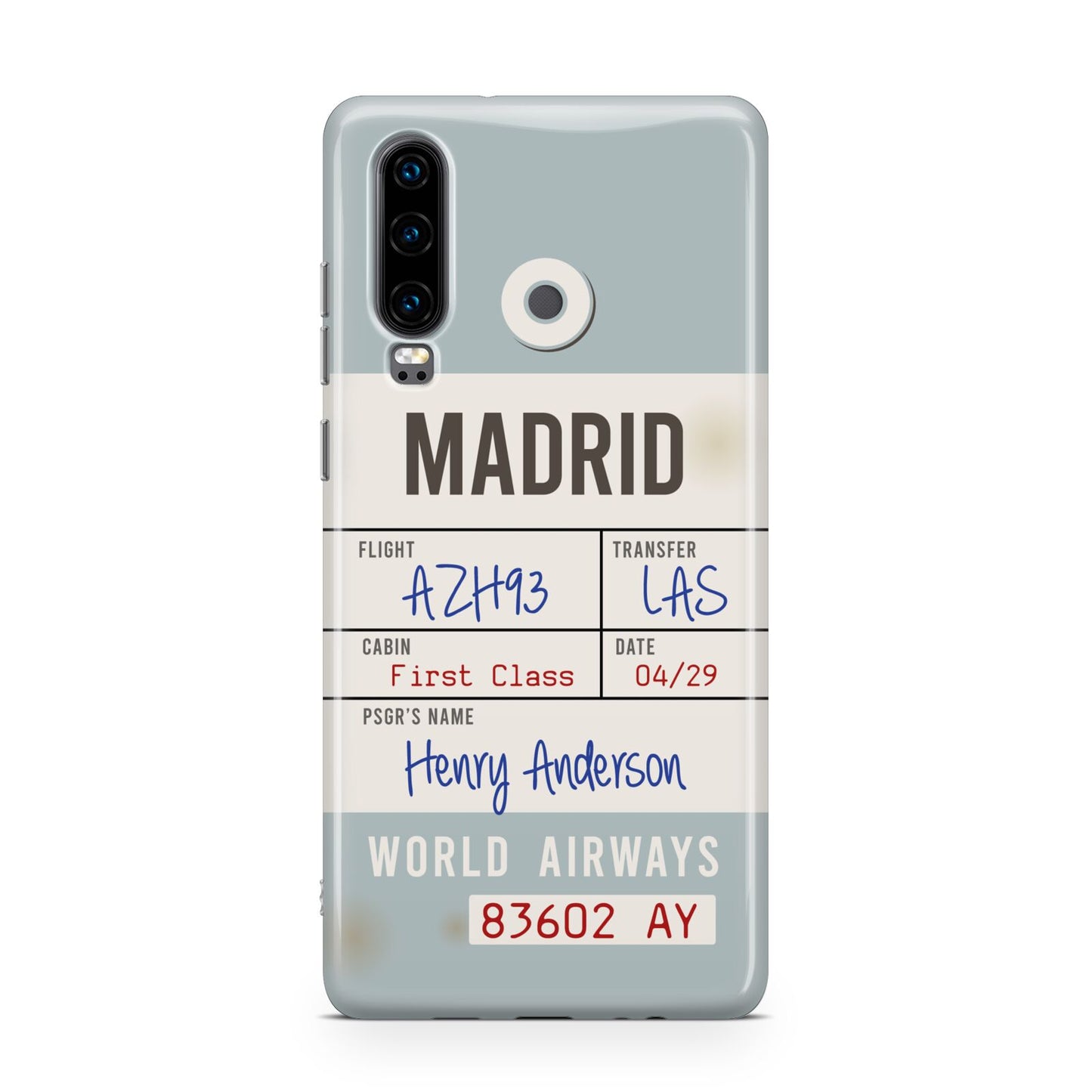 Baggage Tag Huawei P30 Phone Case