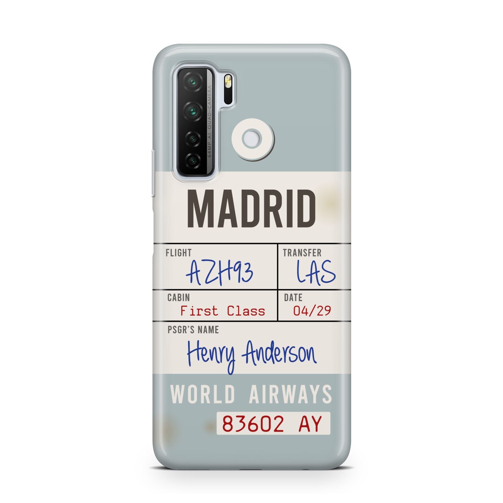 Baggage Tag Huawei P40 Lite 5G Phone Case