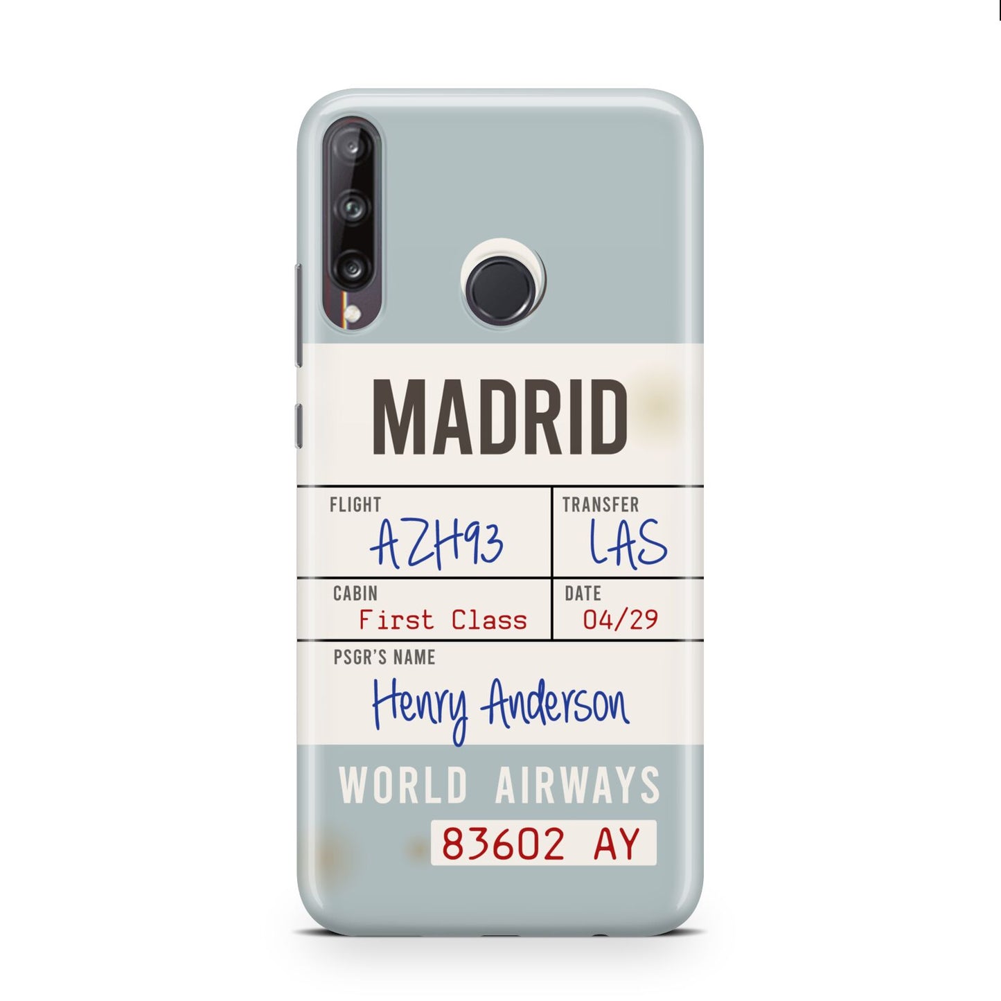 Baggage Tag Huawei P40 Lite E Phone Case